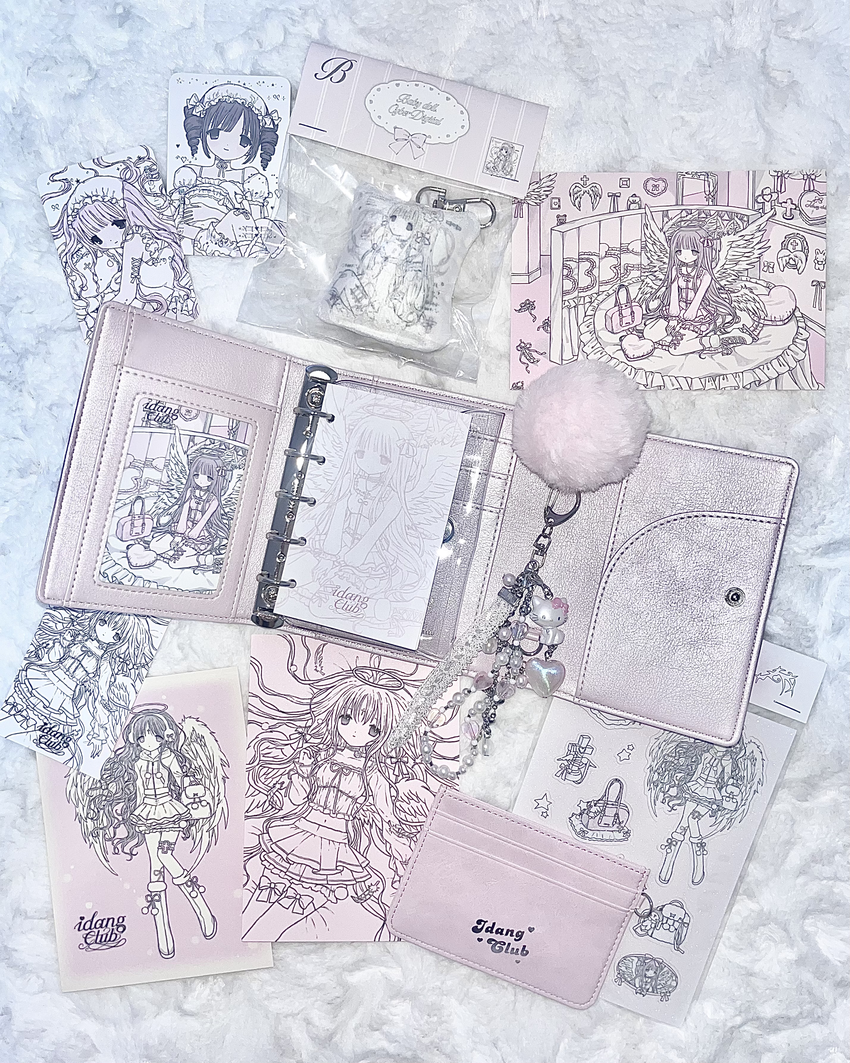 idang club milky heart 財布 diary wallet : IDANG Japan