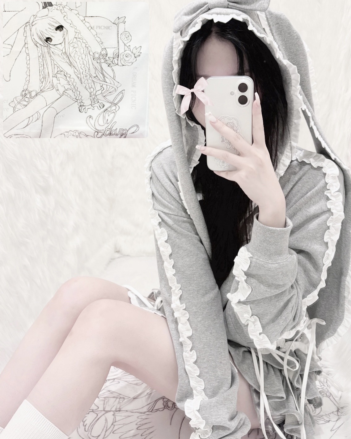 idang club usagi hoodie うさぎ パーカー usagi hoodie : idang club