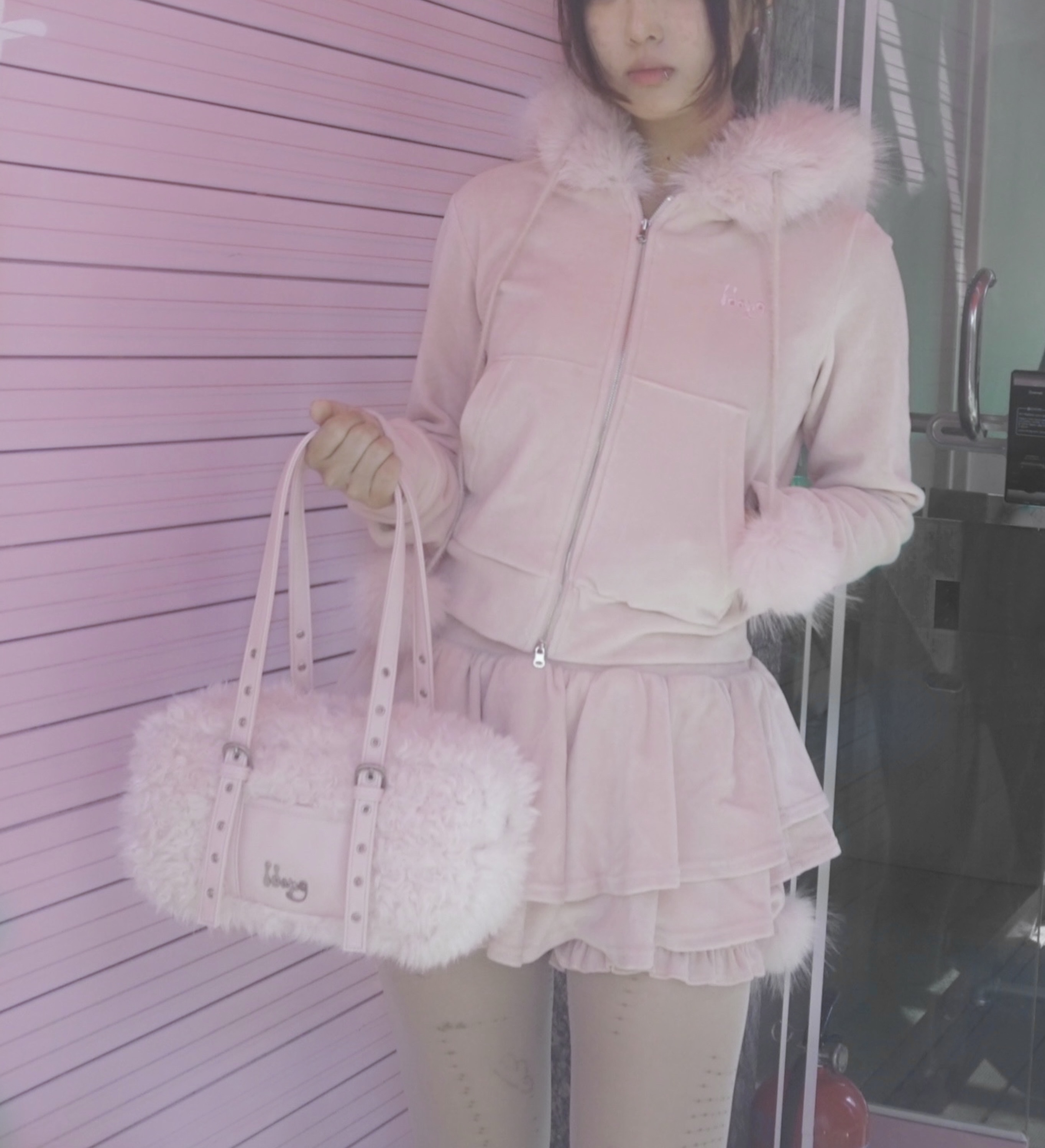 fur velvet top : idang club