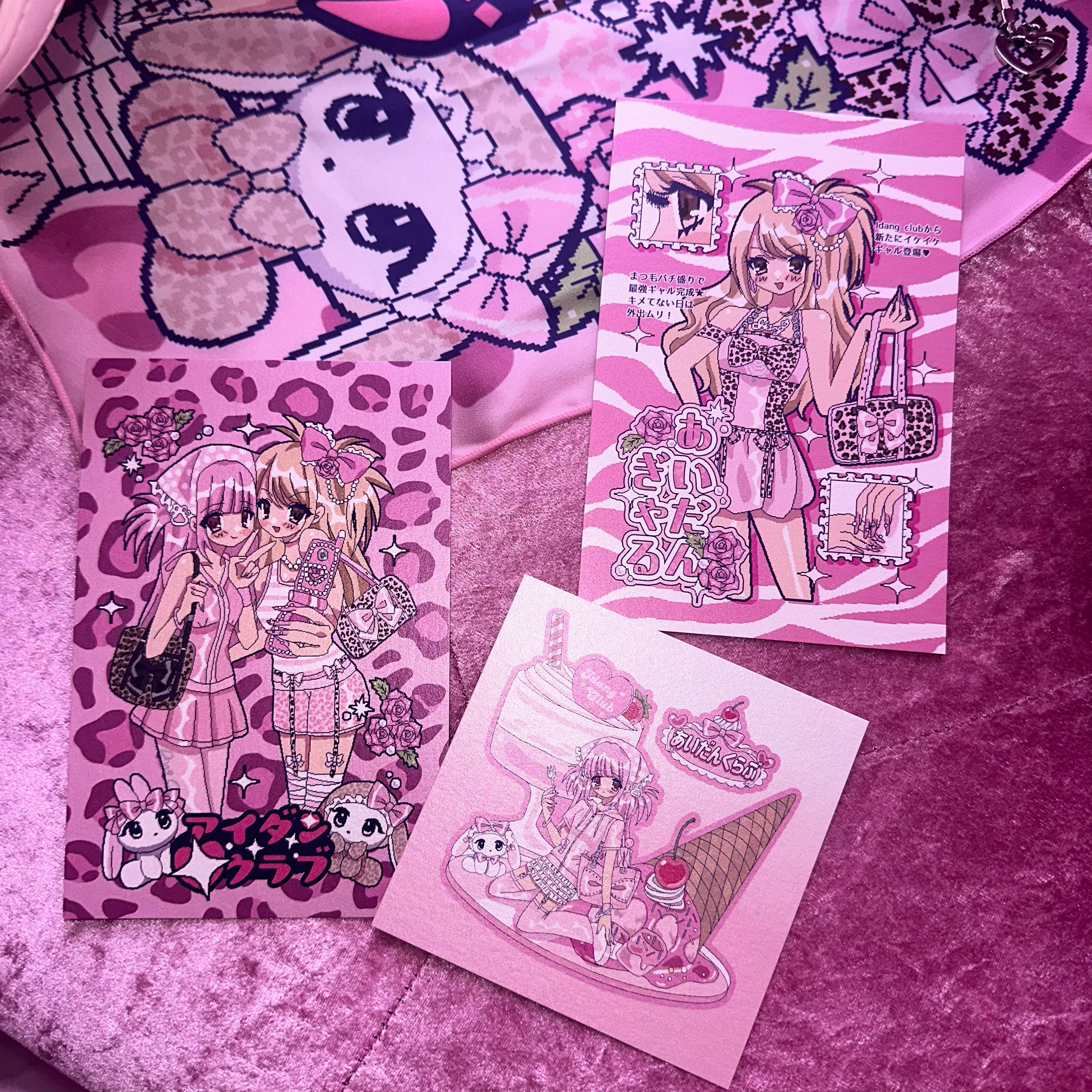 idang gals postcard set