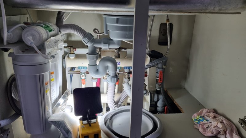 광명 철산 두산위브아파트 싱크대 막힘 뚫는 업체 작업 사진