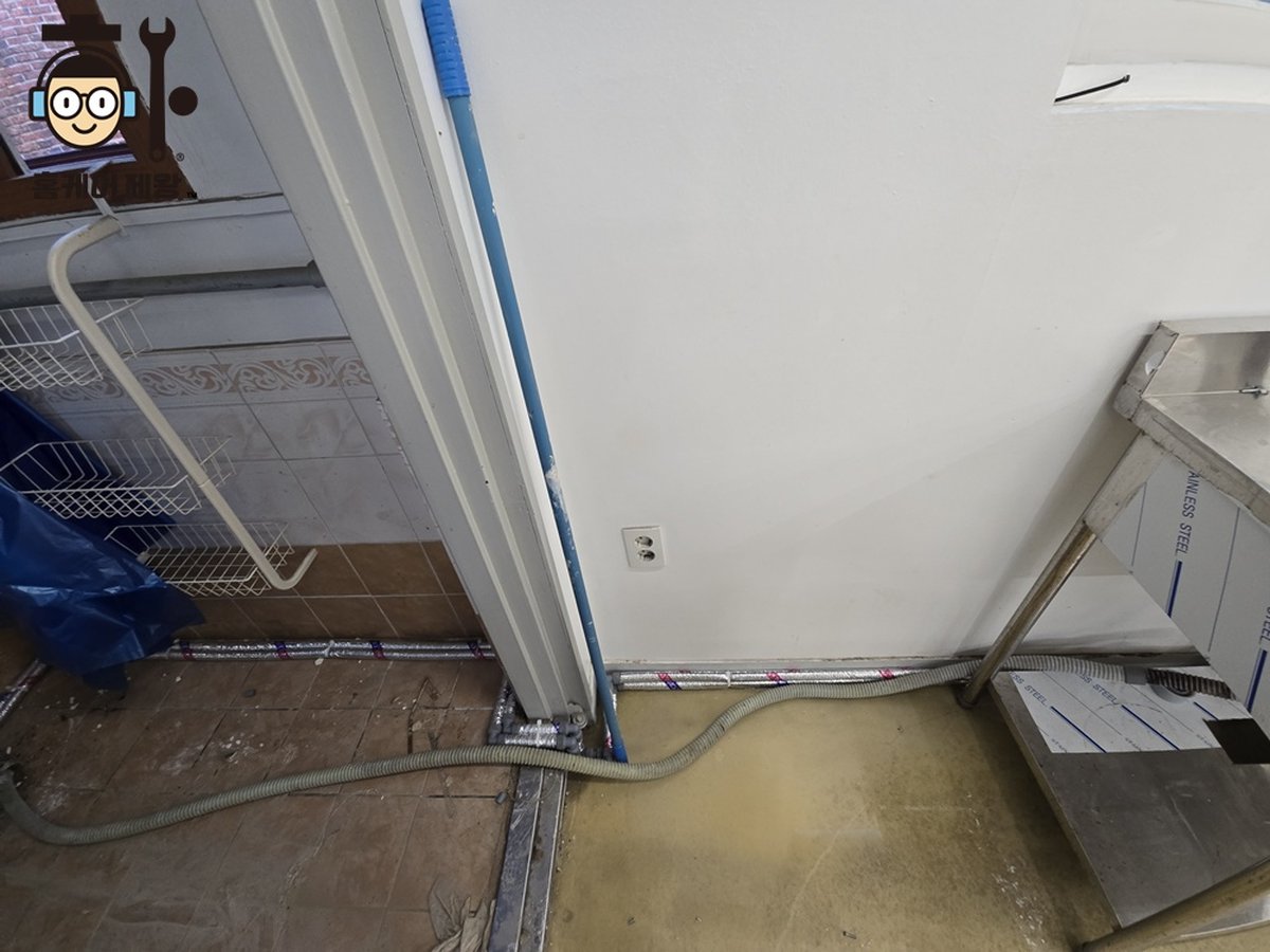 송파구 잠실동 건식설비 배관 연결 시공