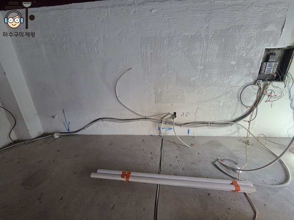 송파구 문정동 식당 건식주방설비 기초 주방 수도설비 시공 현장 사진