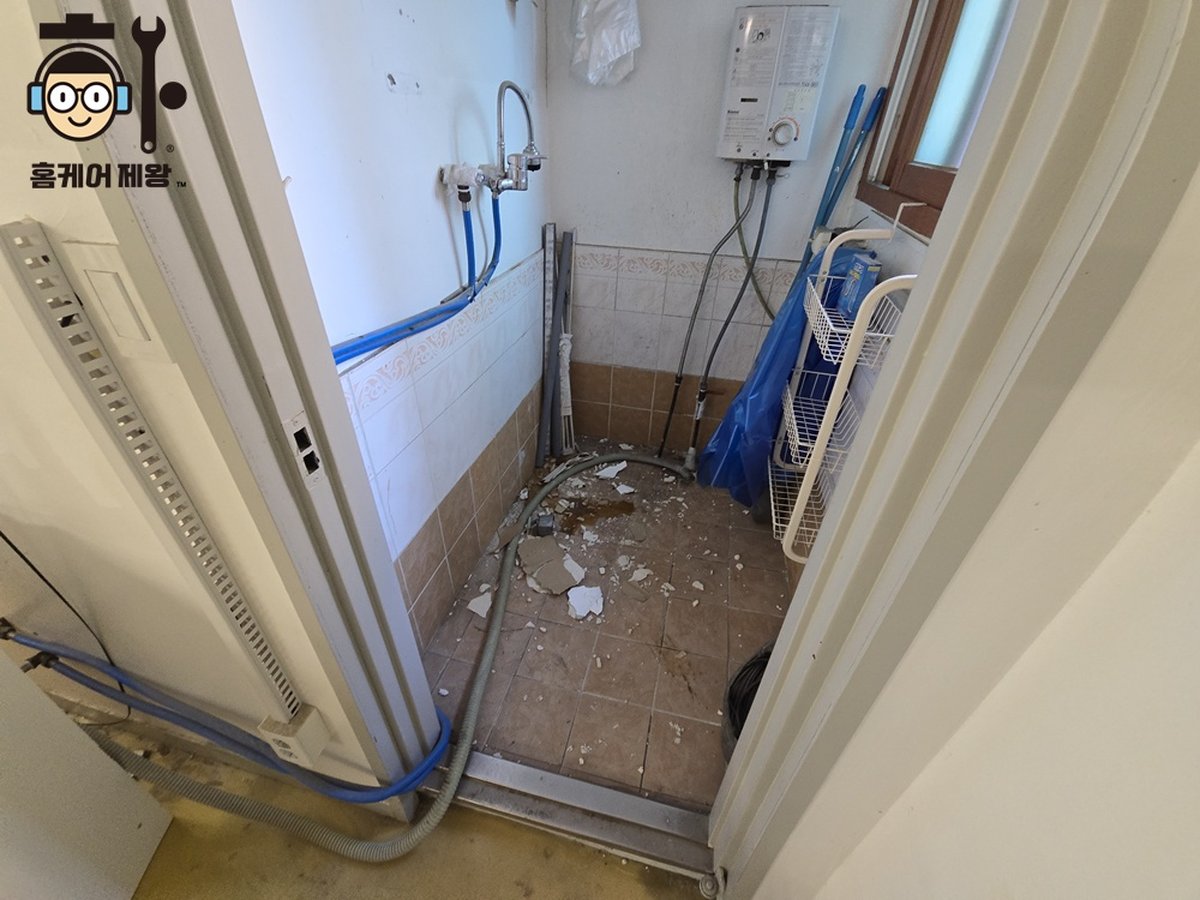 송파구 잠실동 싱크대 이동 설치 현장 모습