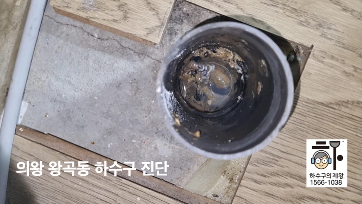 의왕시 왕곡동 아파트 싱크대 배관 내부를 내시경으로 진단하는 하수구의제왕