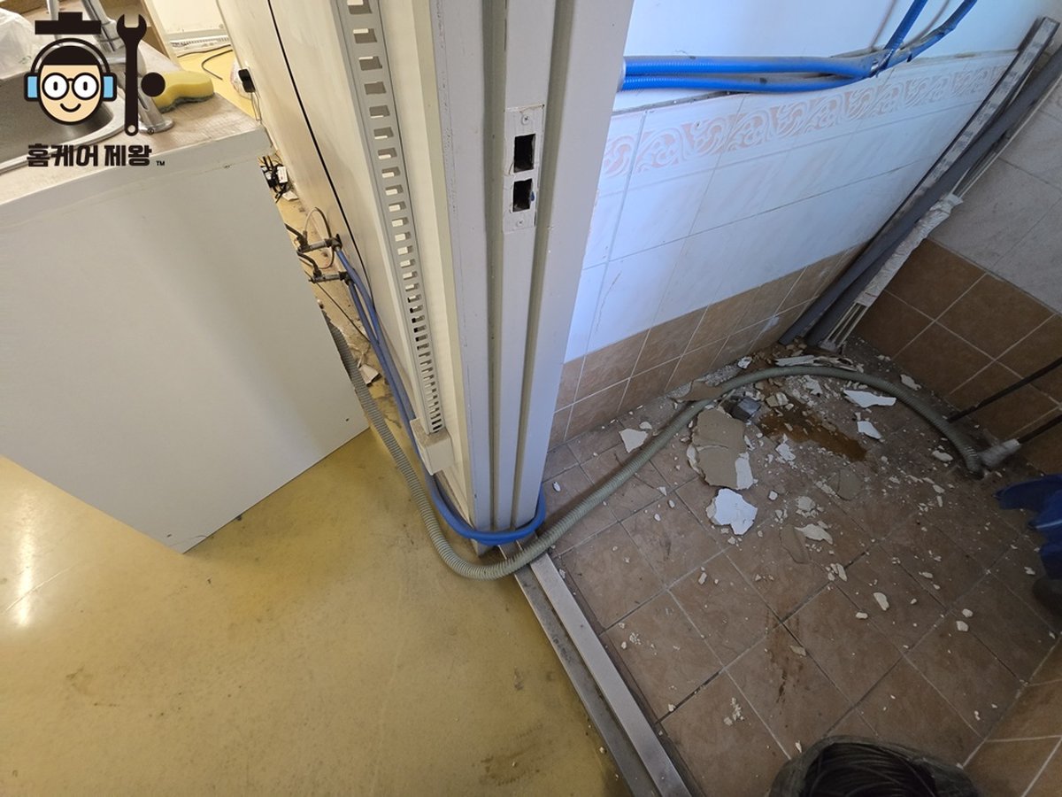송파 잠실동 싱크대 이동 및 건식설비 작업