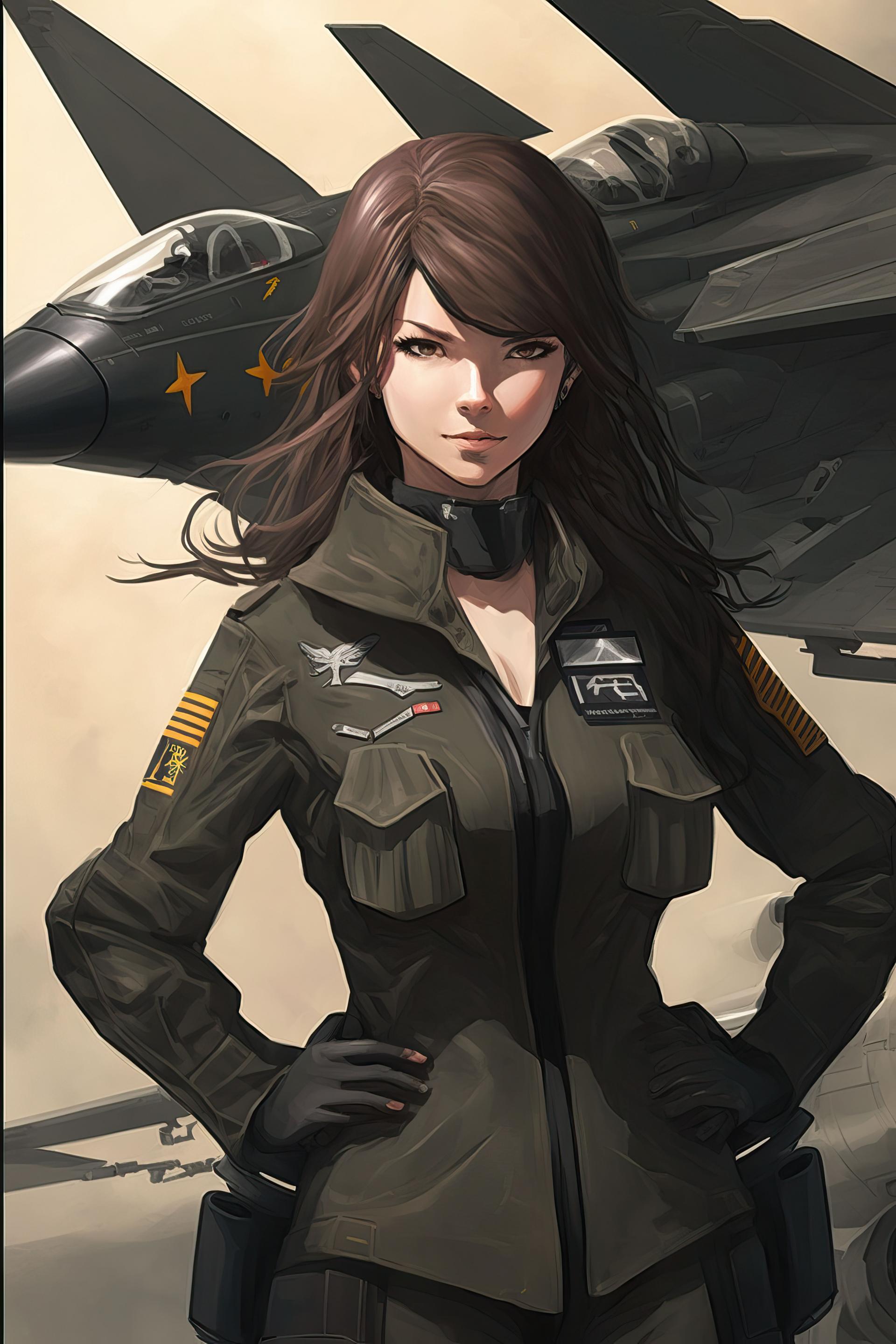 prompthunt fighter pilot anime style artwork by cushart krenz studio  ghibli tomino yoshiyuki