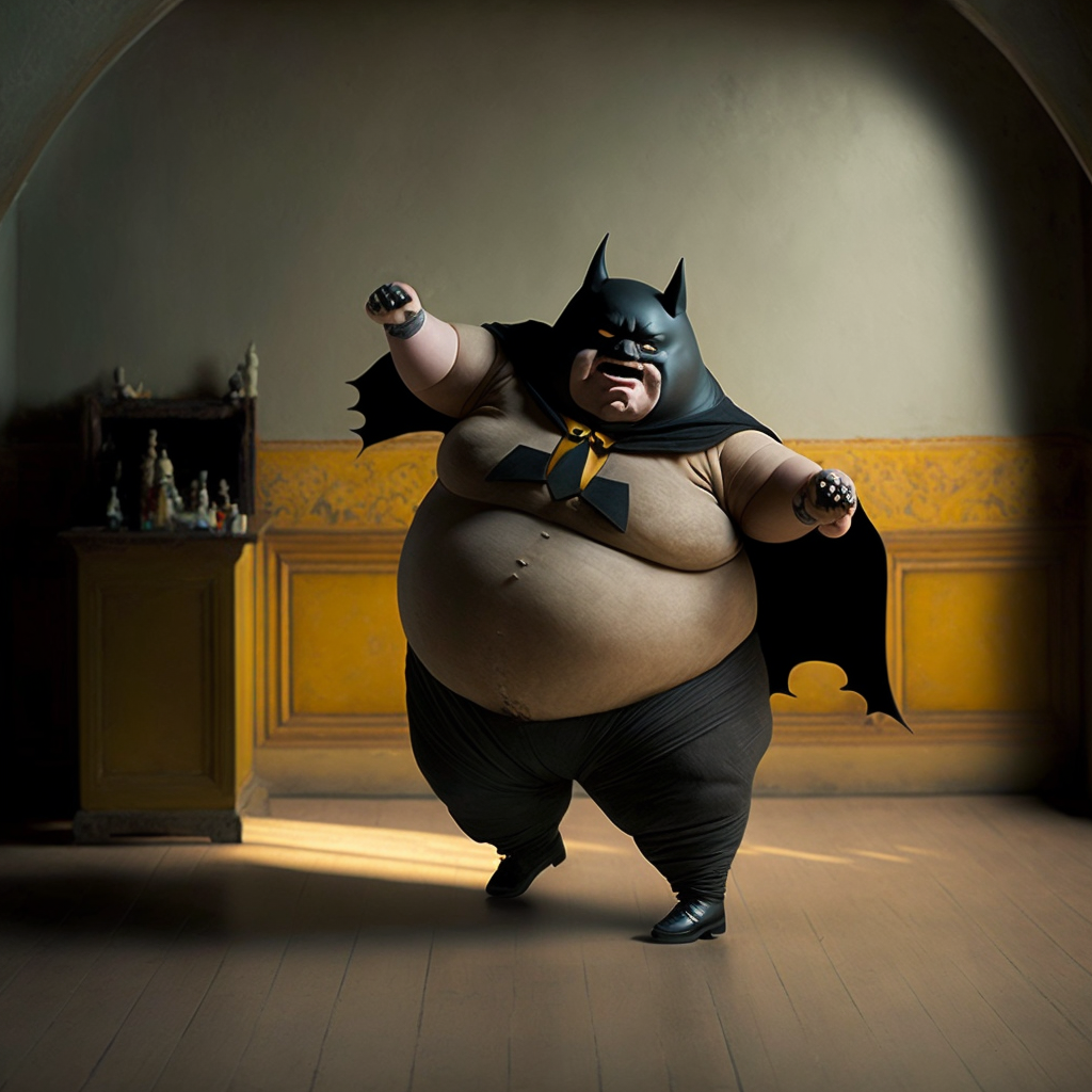 Dancing Fat Batman #01 : Bandy Garnet