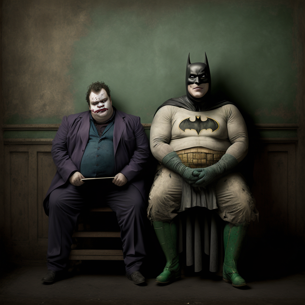 Fat Batman & Joker : Bandy Garnet