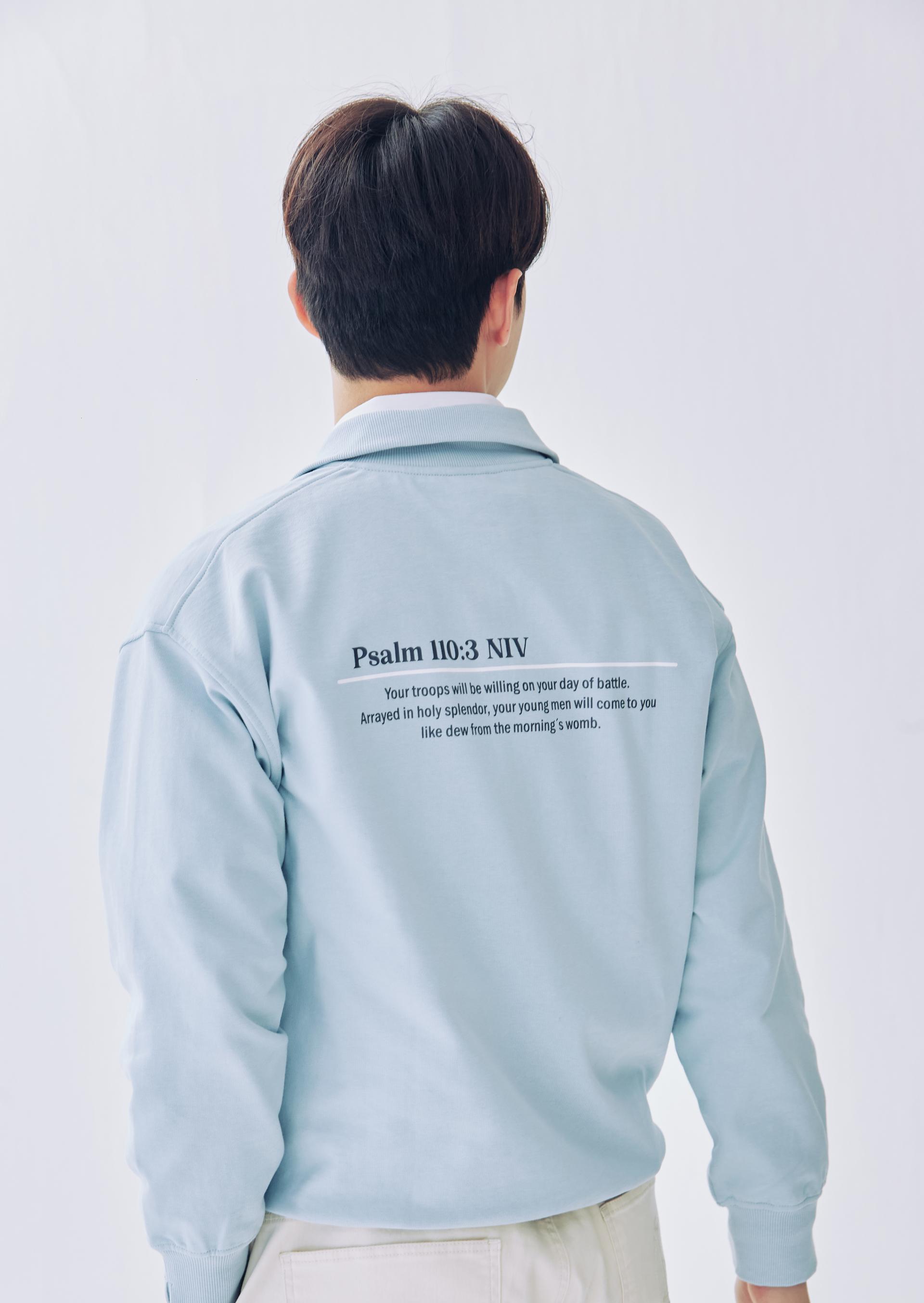 [Psalm110:3] 하이넥 루즈핏 시그니쳐 맨투맨(Mint) : PS1103