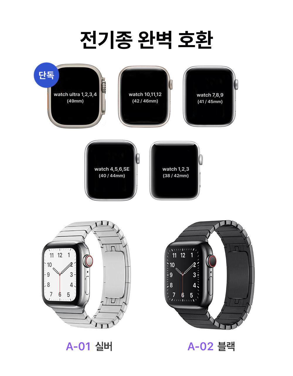 316L 스테인리스 링크브레이슬릿