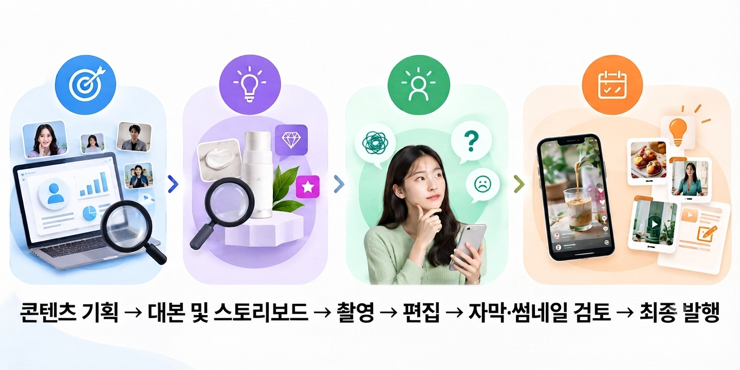 브랜드 및 타겟 분석을 바탕으로 숏폼 콘텐츠 주제를 기획하는 과정