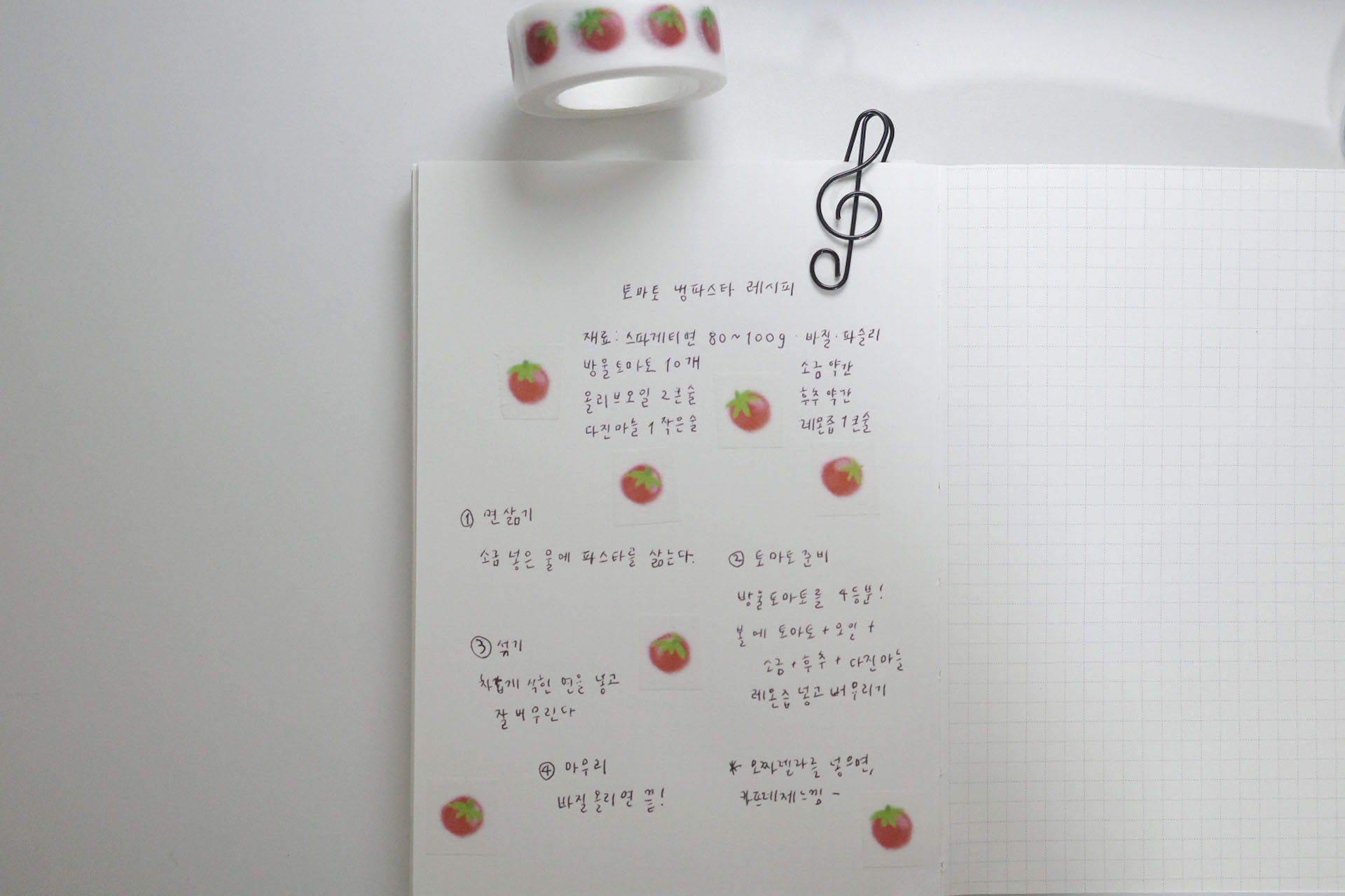 방울방울 토마토 masking tape