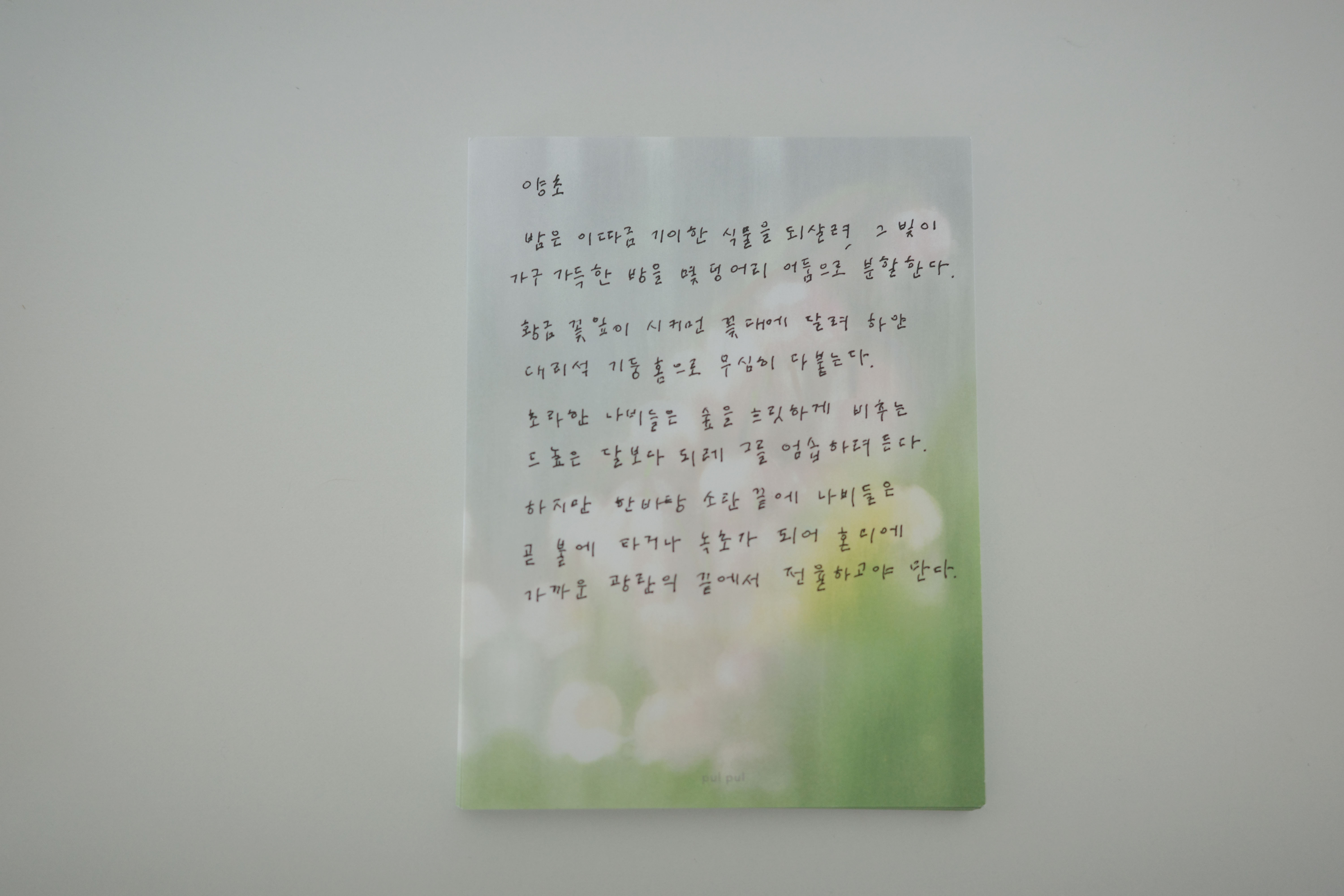 분홍 은방울 memo