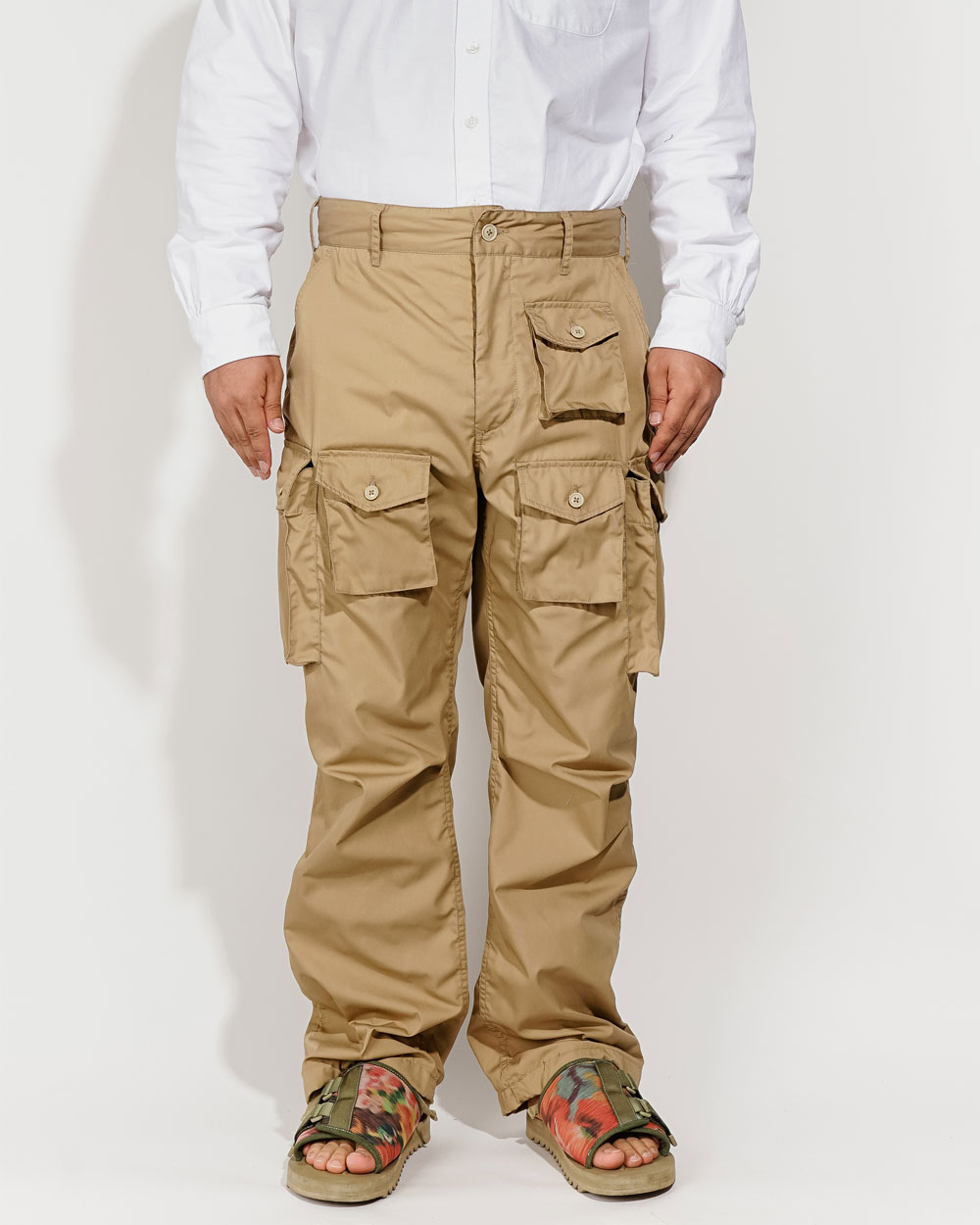 랜덤워크 드레익스 샌프란시스코마켓 유니페어 알든 후즈서울 에크루 엔지니어드가먼츠 ENGINEERED GARMENTS FA PANTS 팬츠 하이카운트 Twill LARGE