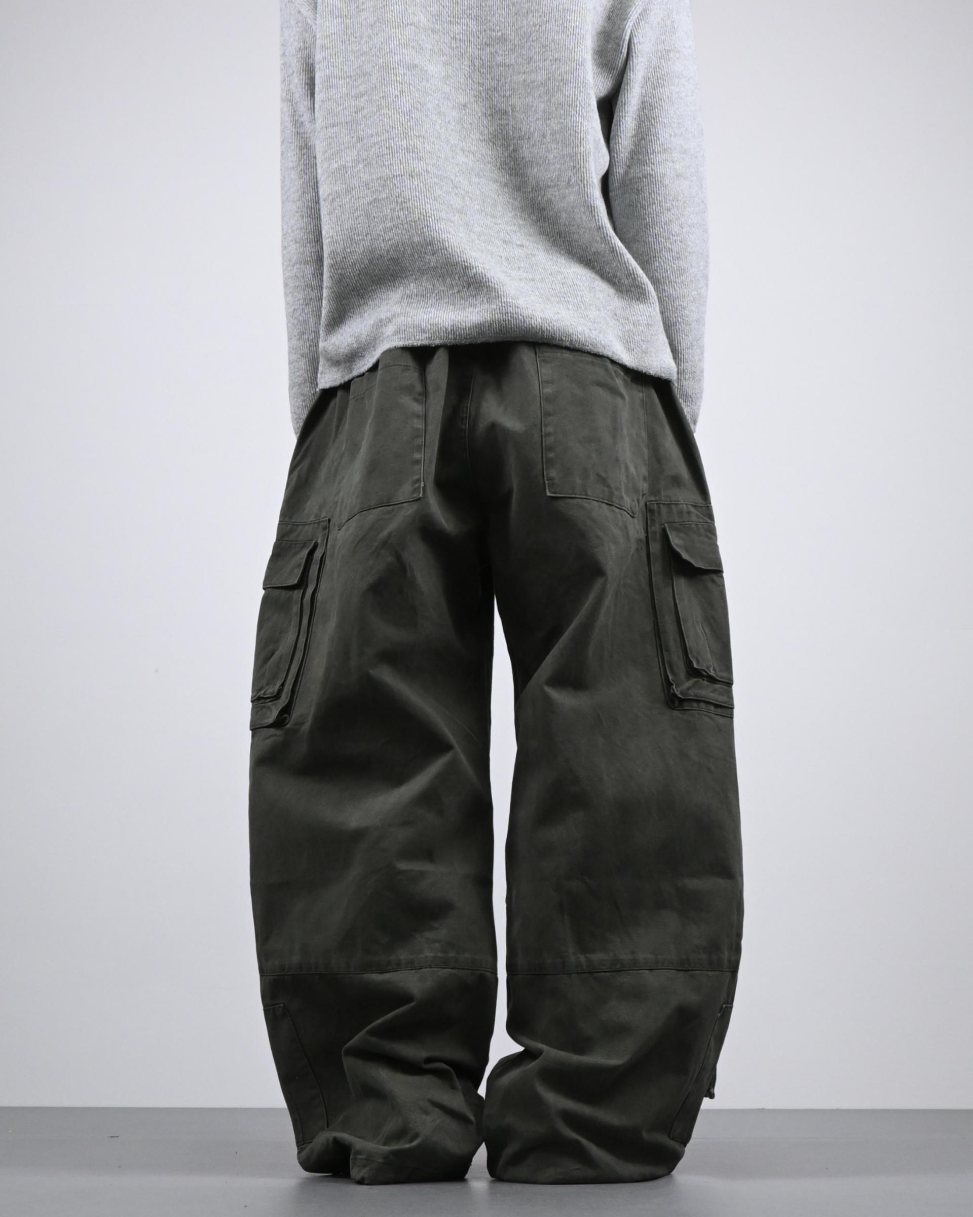 box pocket cargo cotton pants