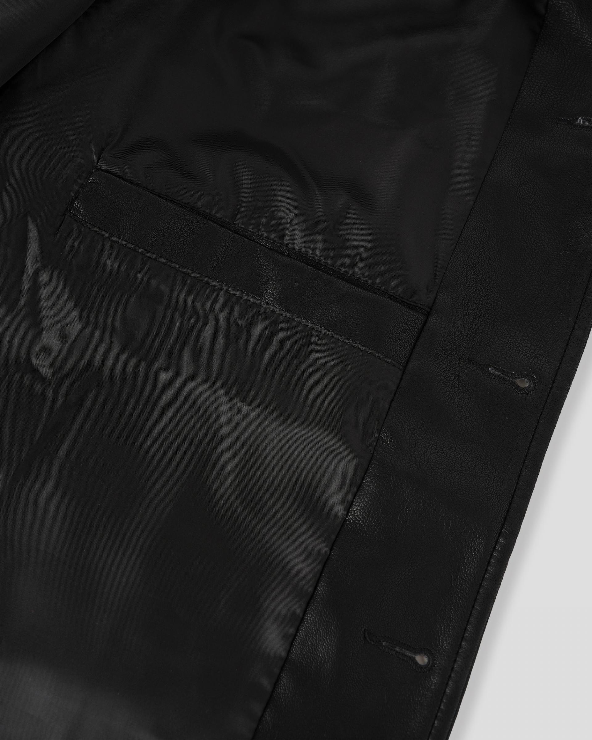 urban leather half coat jacket