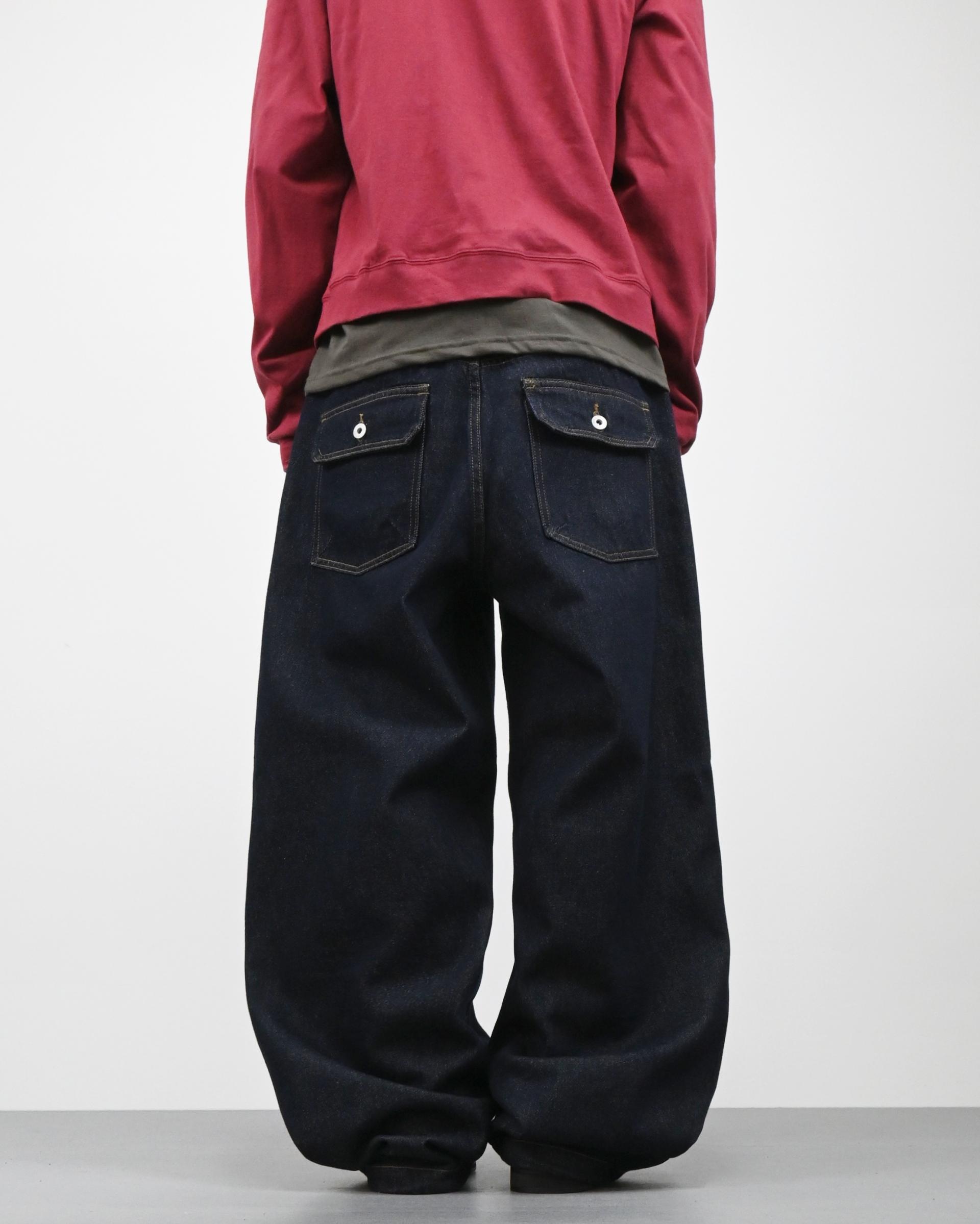 milo velcro balloon denim pants