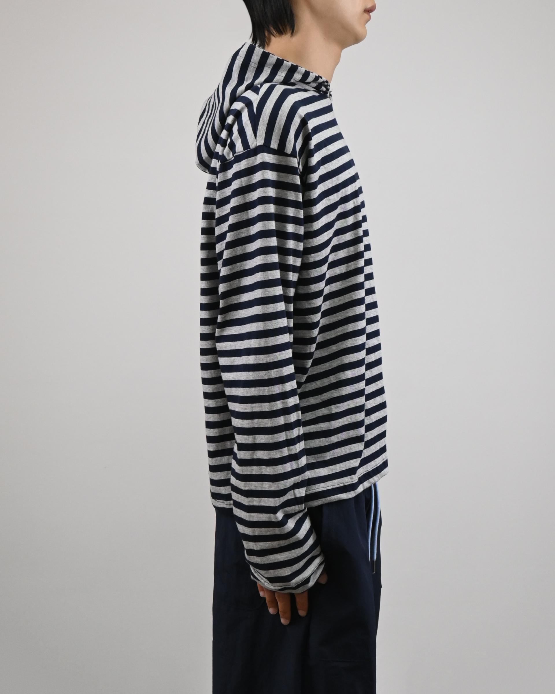 reed cropped striped hoodie