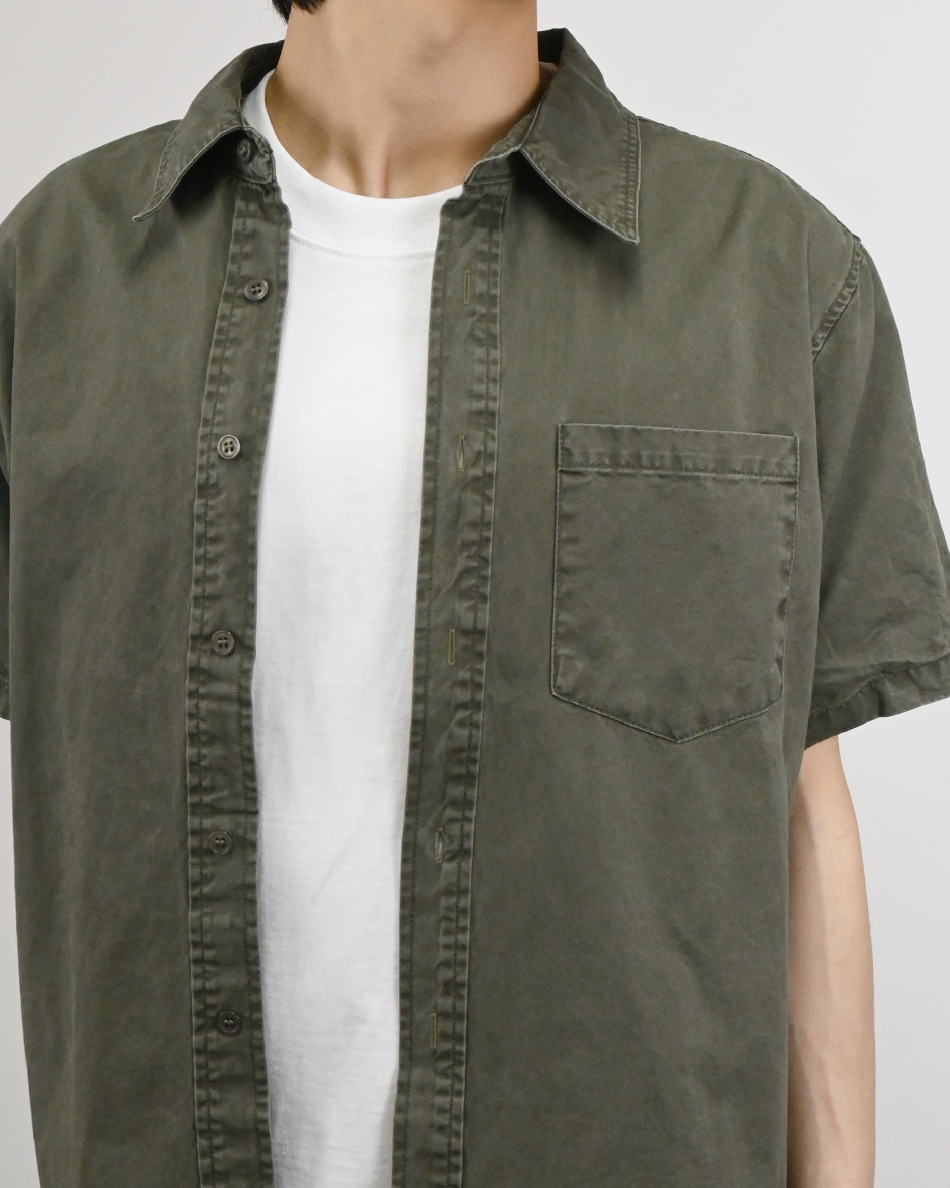 crop ding cotton half shirt