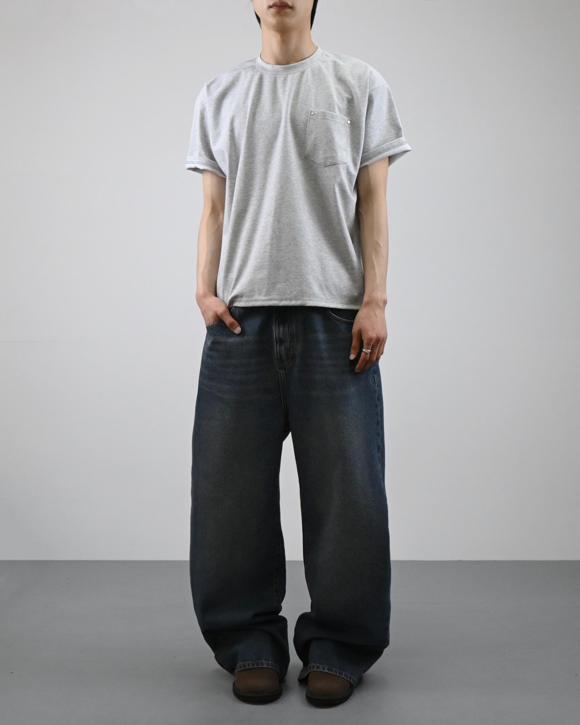 rivet crop half t-shirt