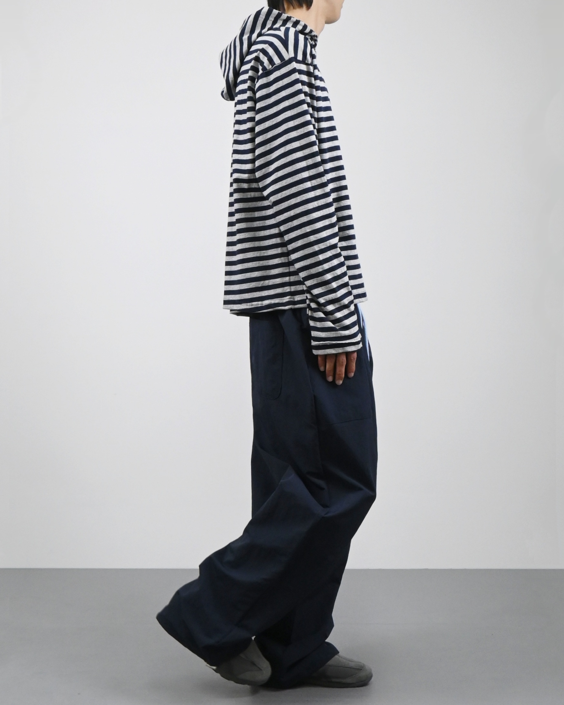 reed cropped striped hoodie