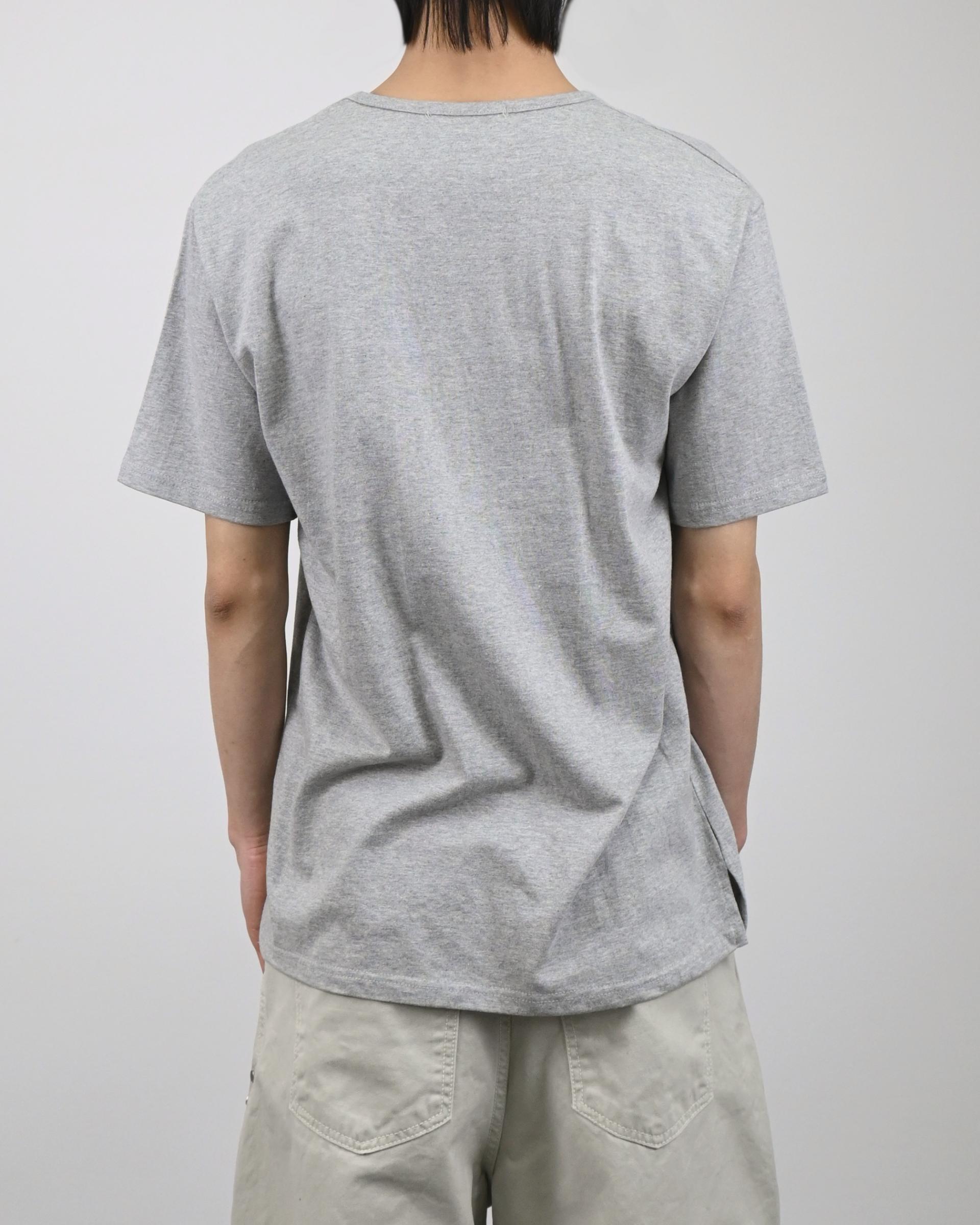 u-neck slit half t-shirt