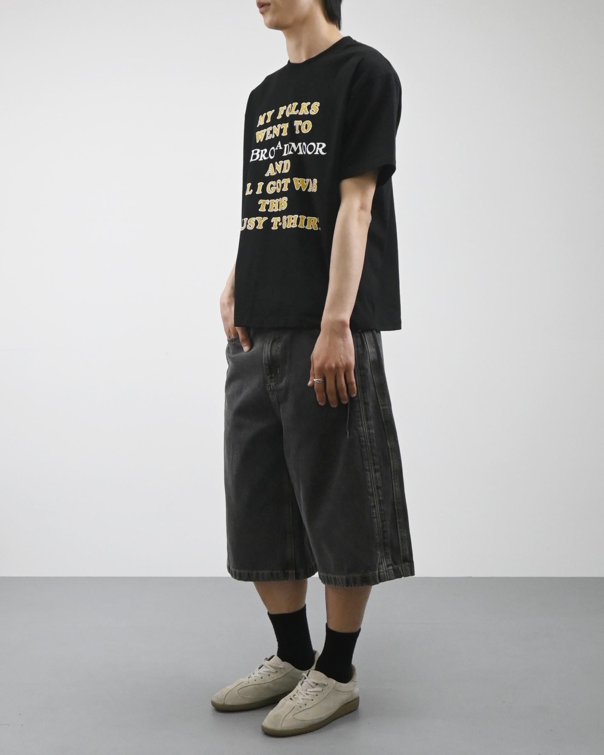 luge lettering half t-shirt