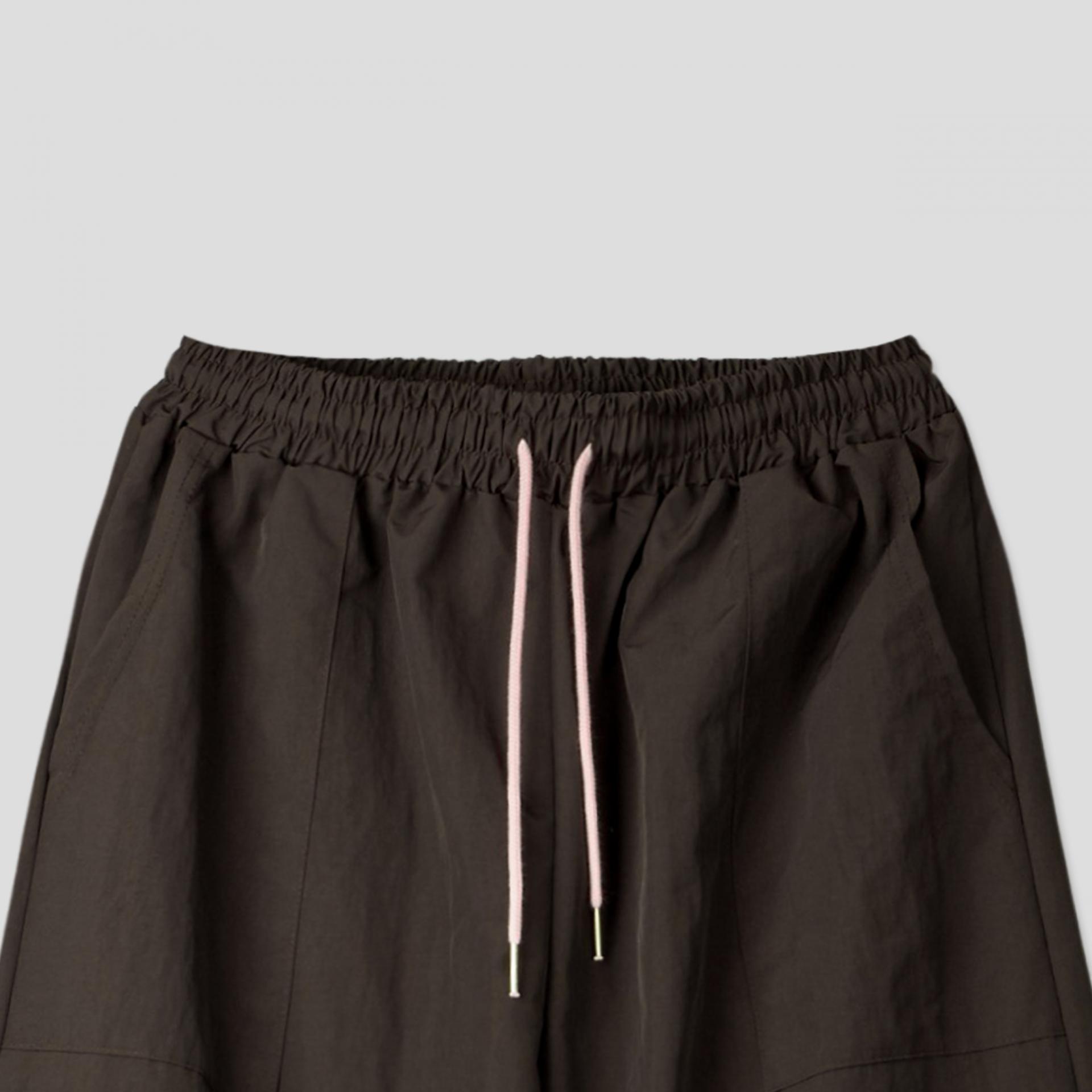rope curved nylon pants