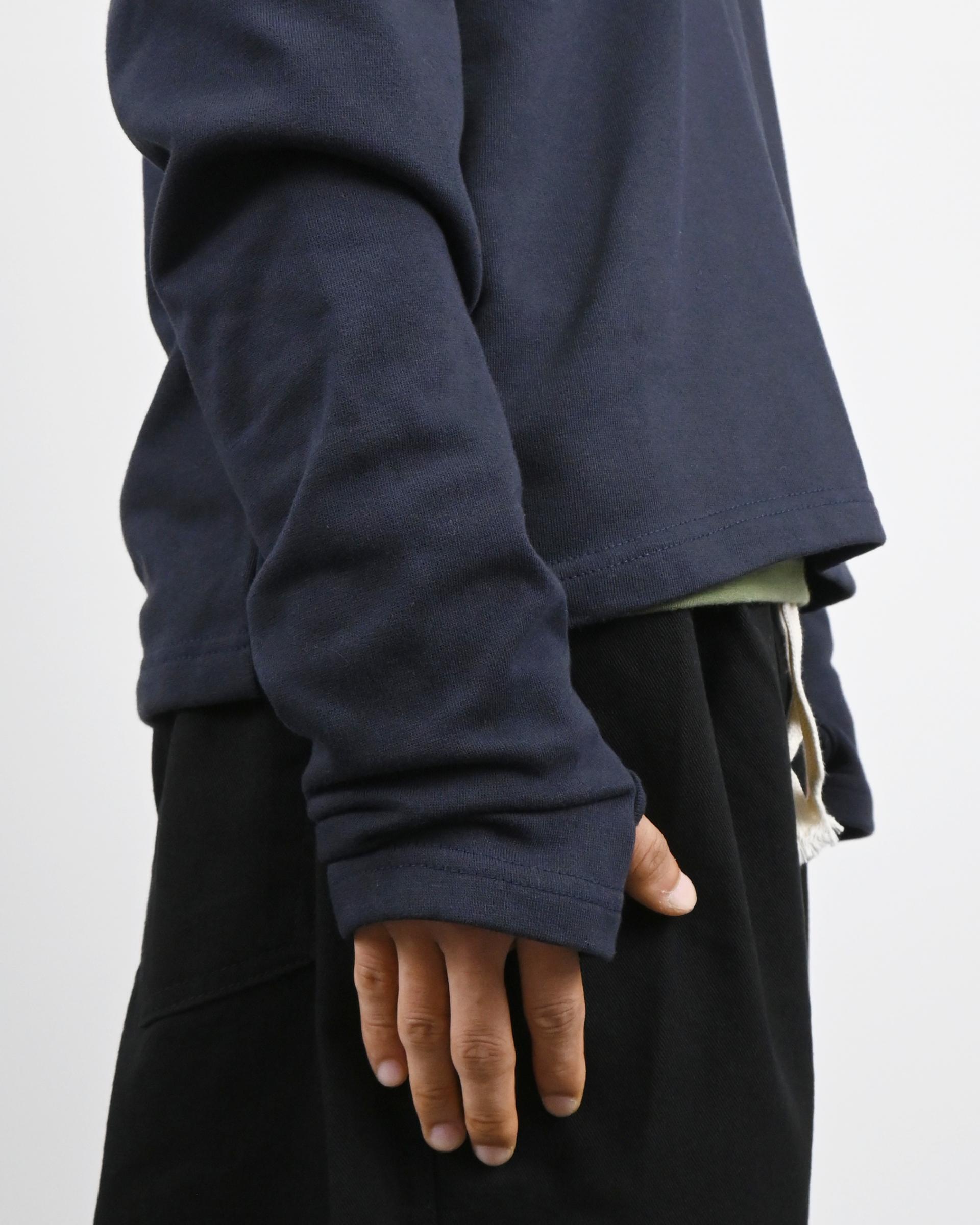 warmer henley neck hoodie