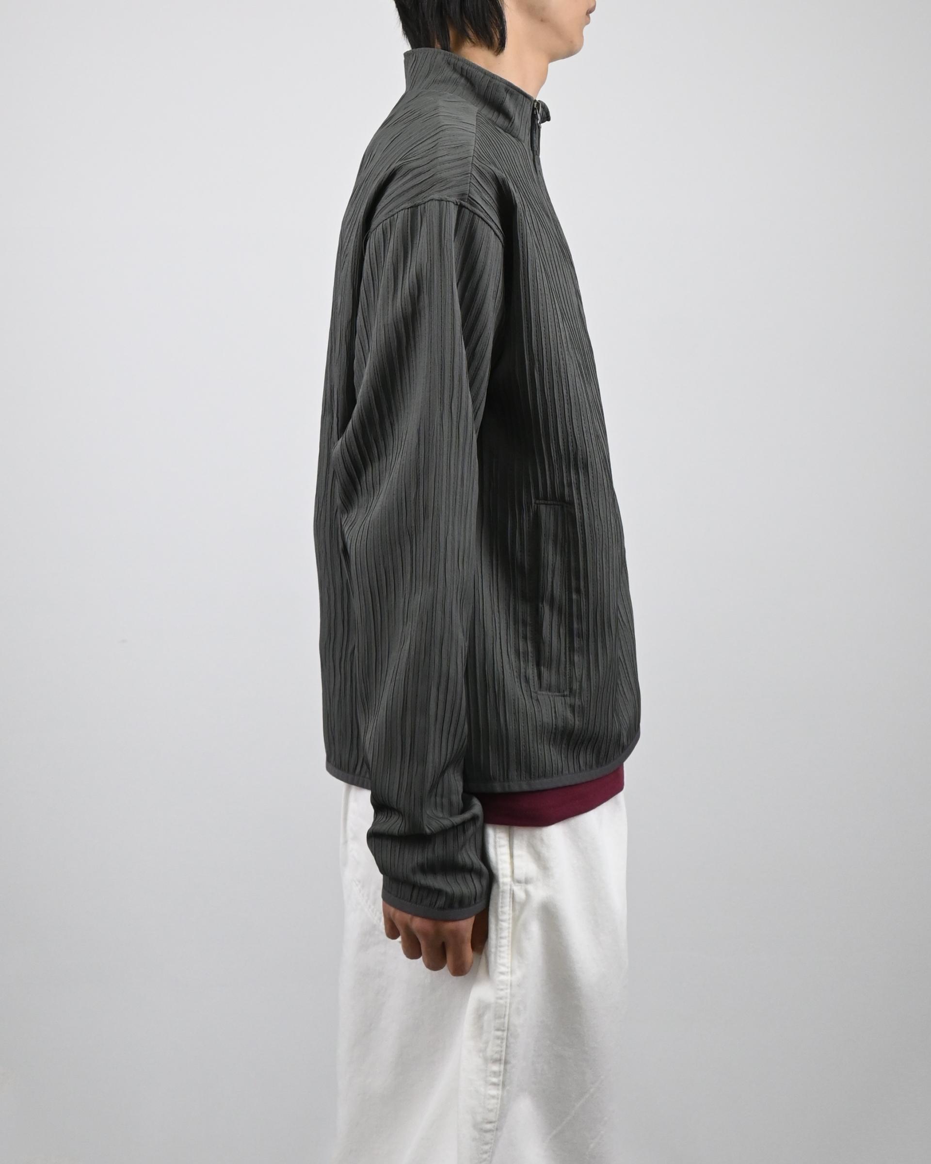 compose pleats diagonal zip-up