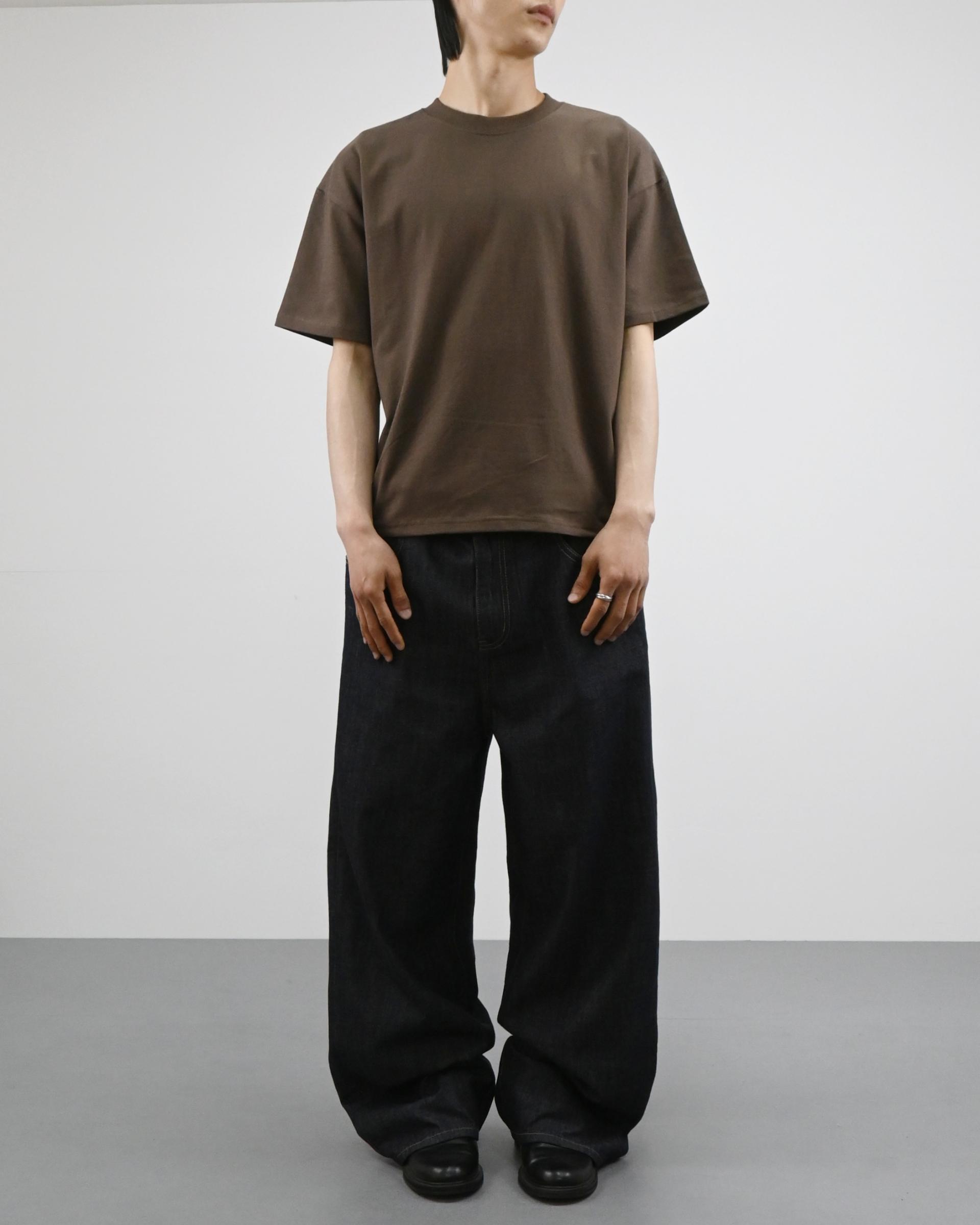 straight linen denim pants