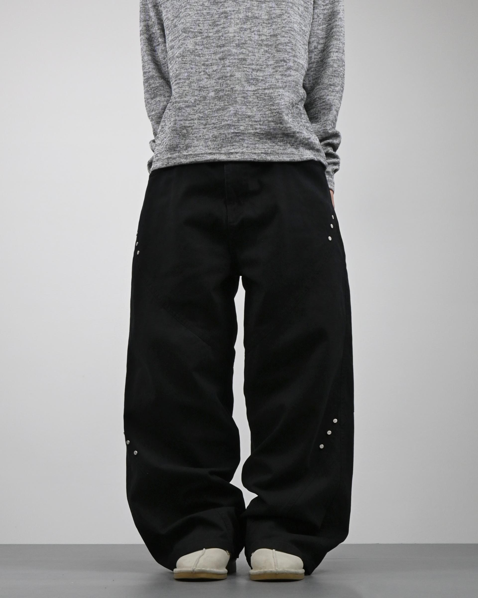 bio cotton rivet pants