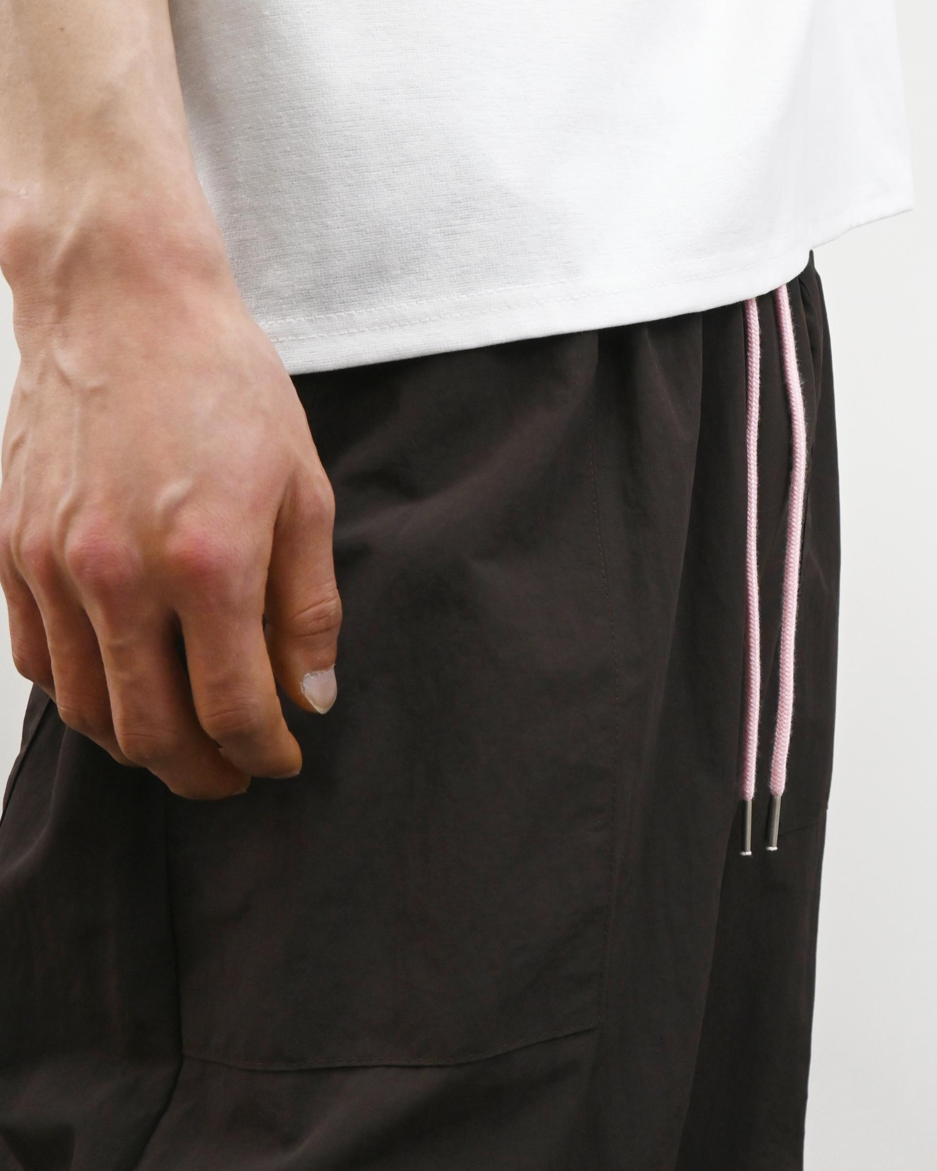 rope curved nylon pants