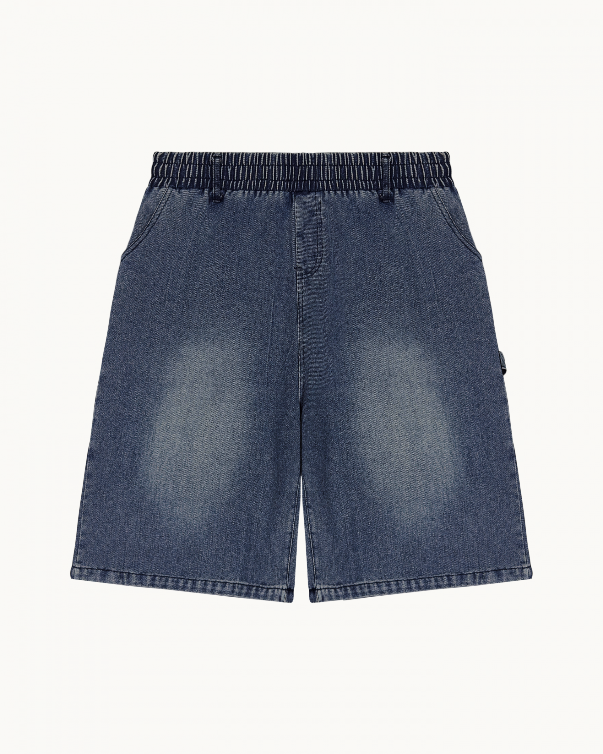 banding vintage carpenter bermuda denim pants