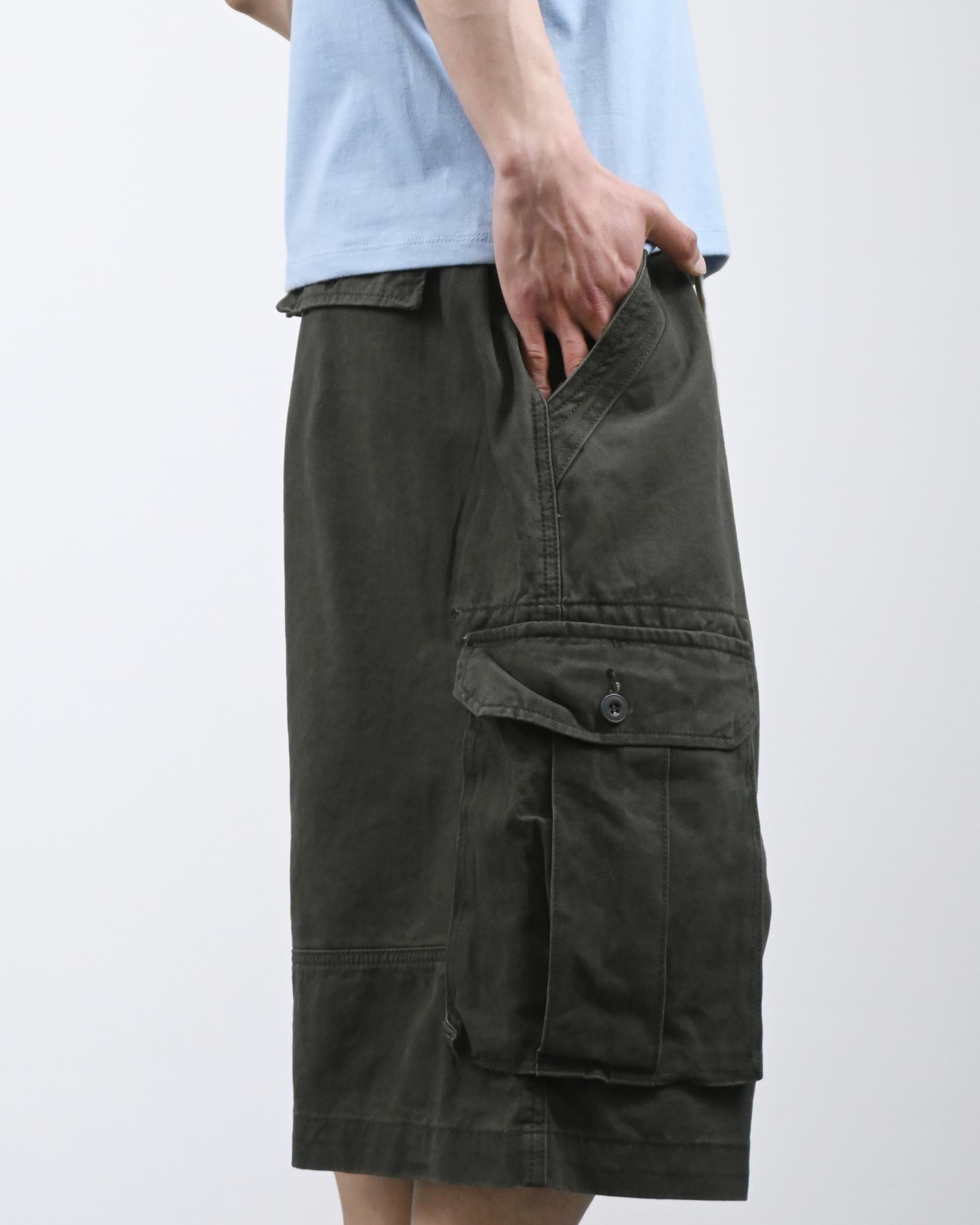 bio cotton bermuda cargo pants