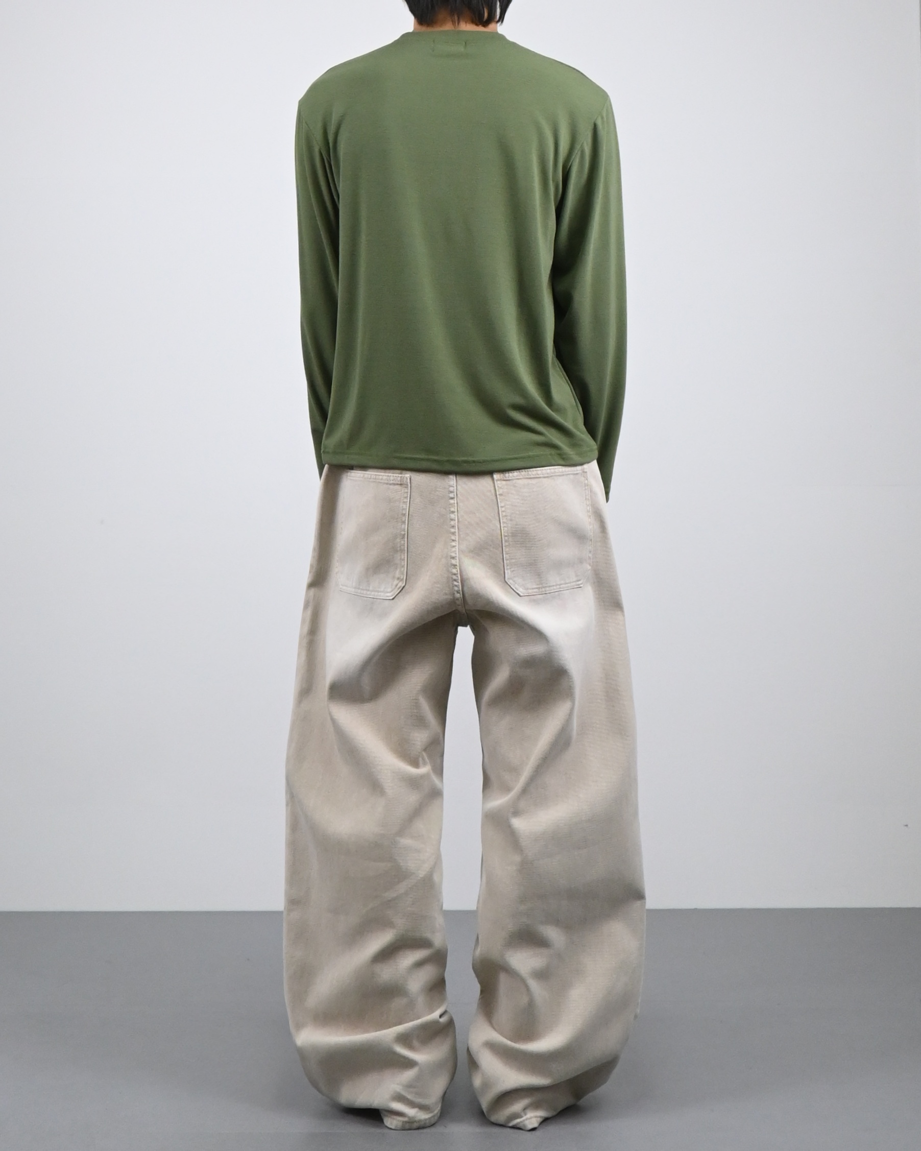 slub henley neck long sleeve 복제