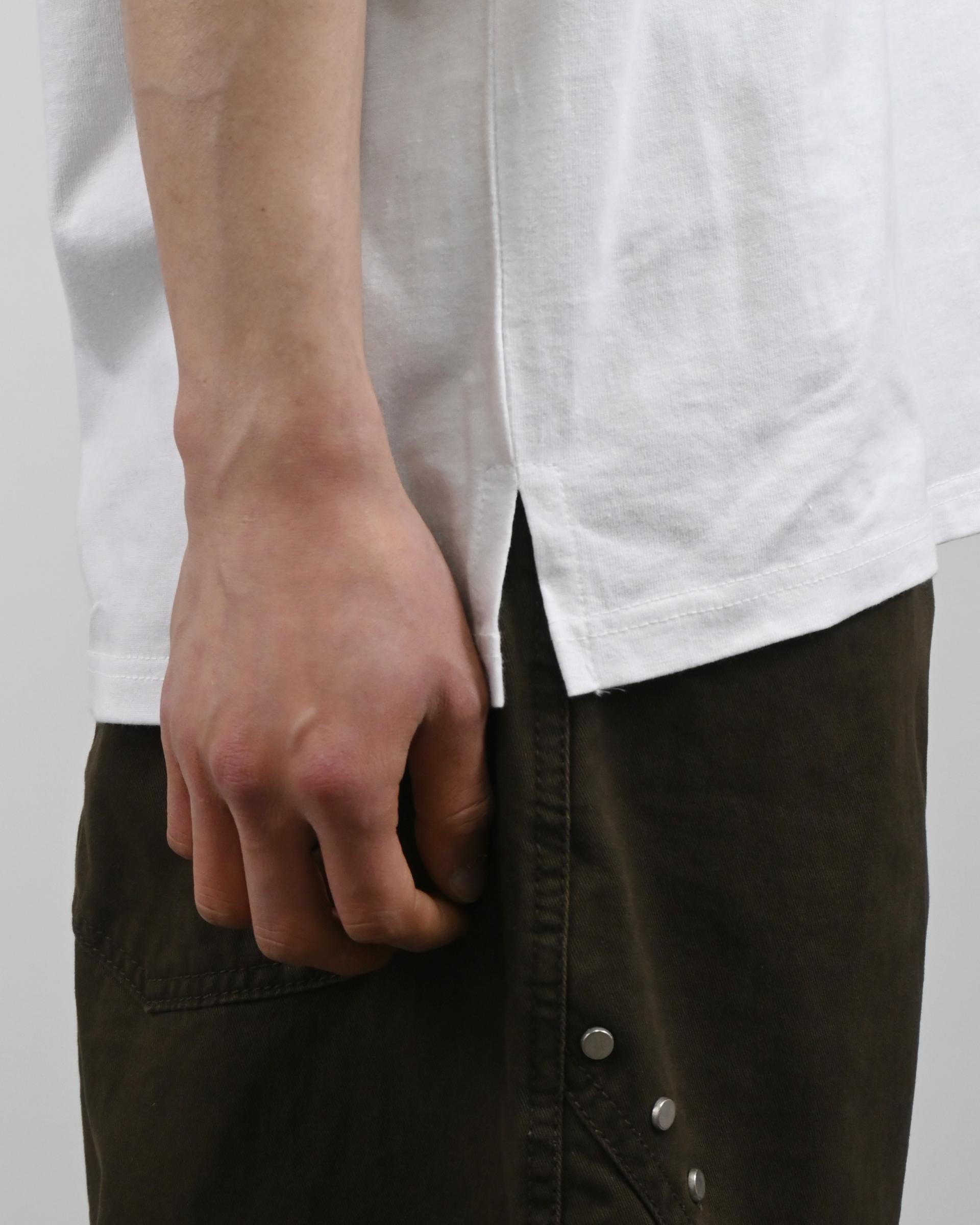 u-neck slit half t-shirt