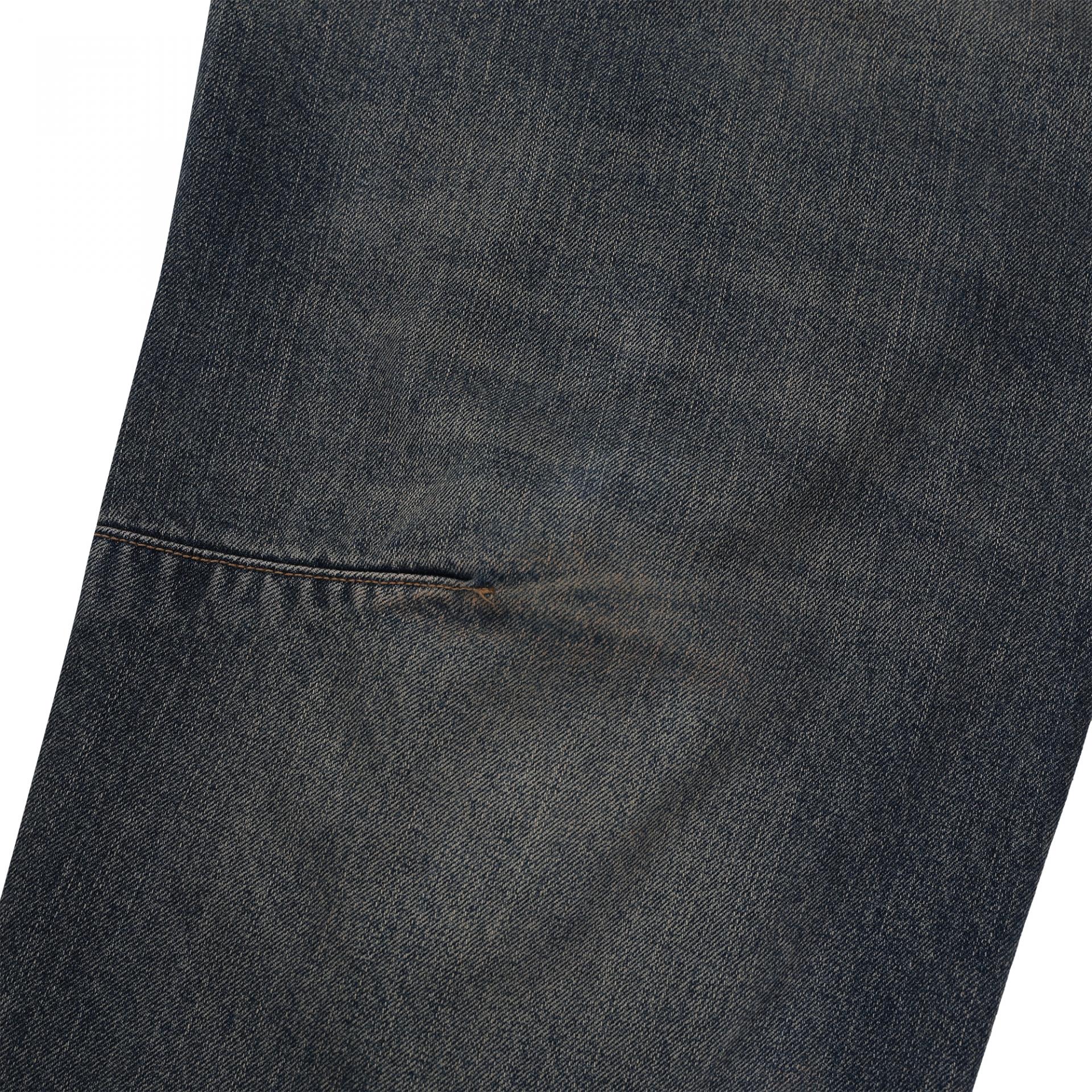 dart balloon denim pants (tin blue)