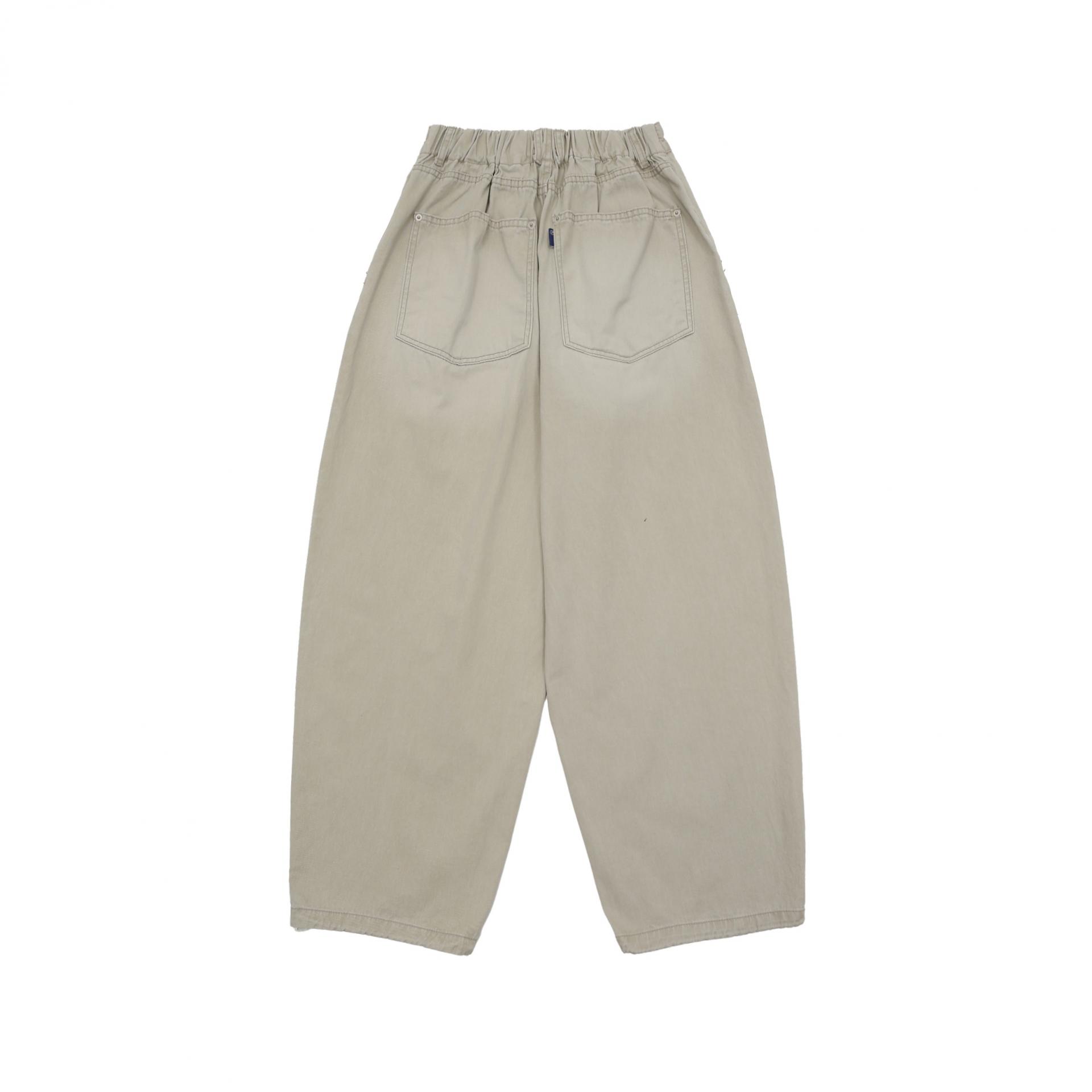 printed pigment balloon cotton pants