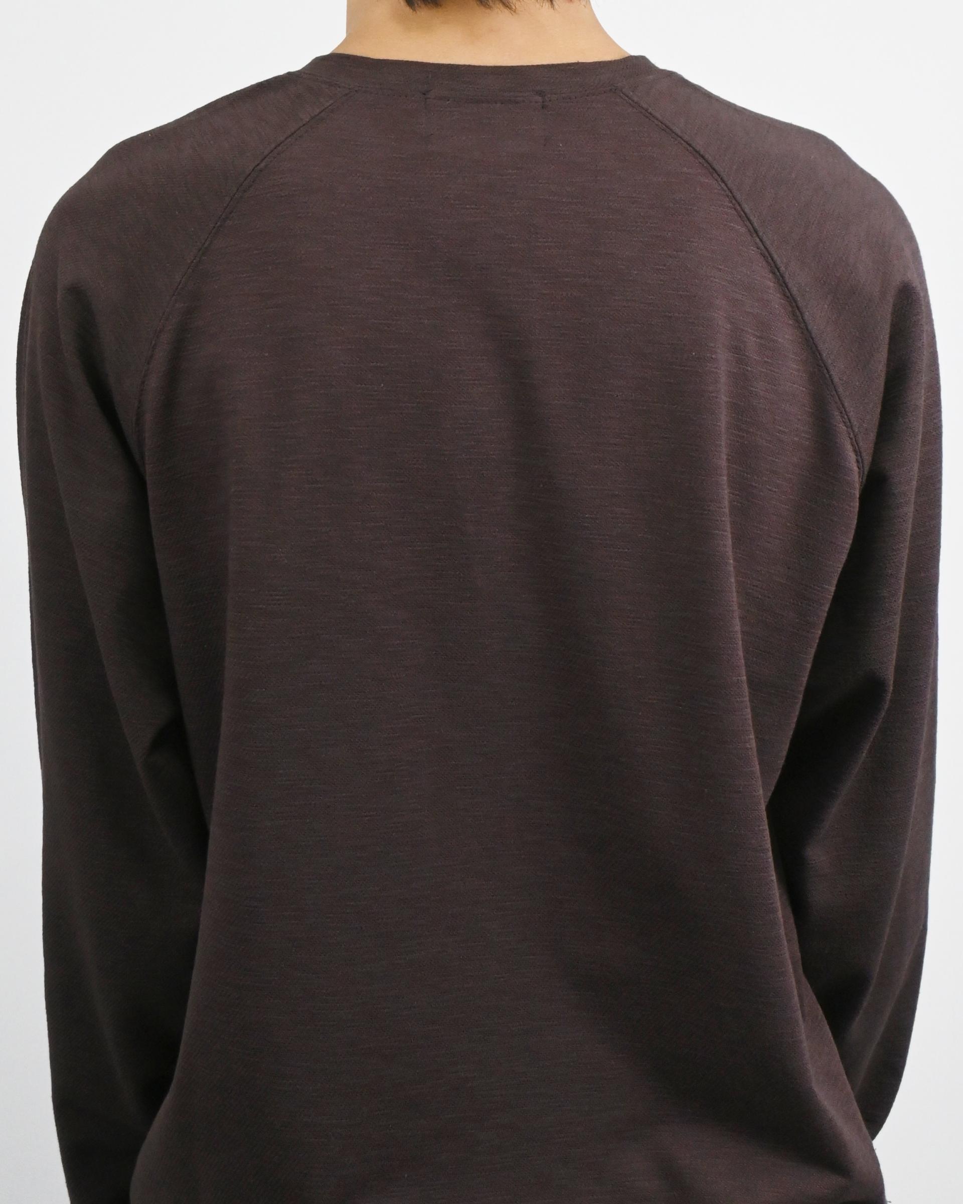 slub raglan henley neck
