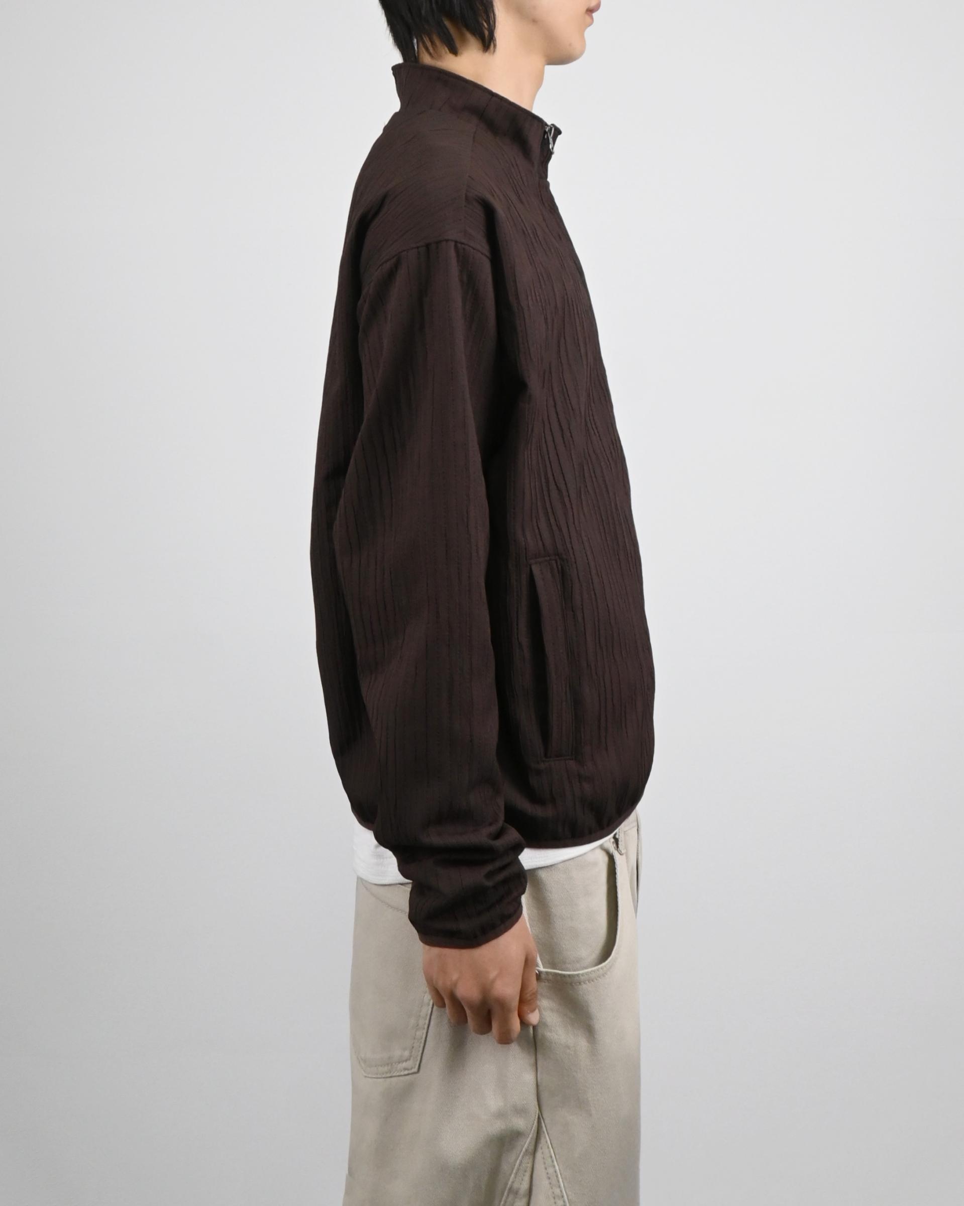 compose pleats diagonal zip-up