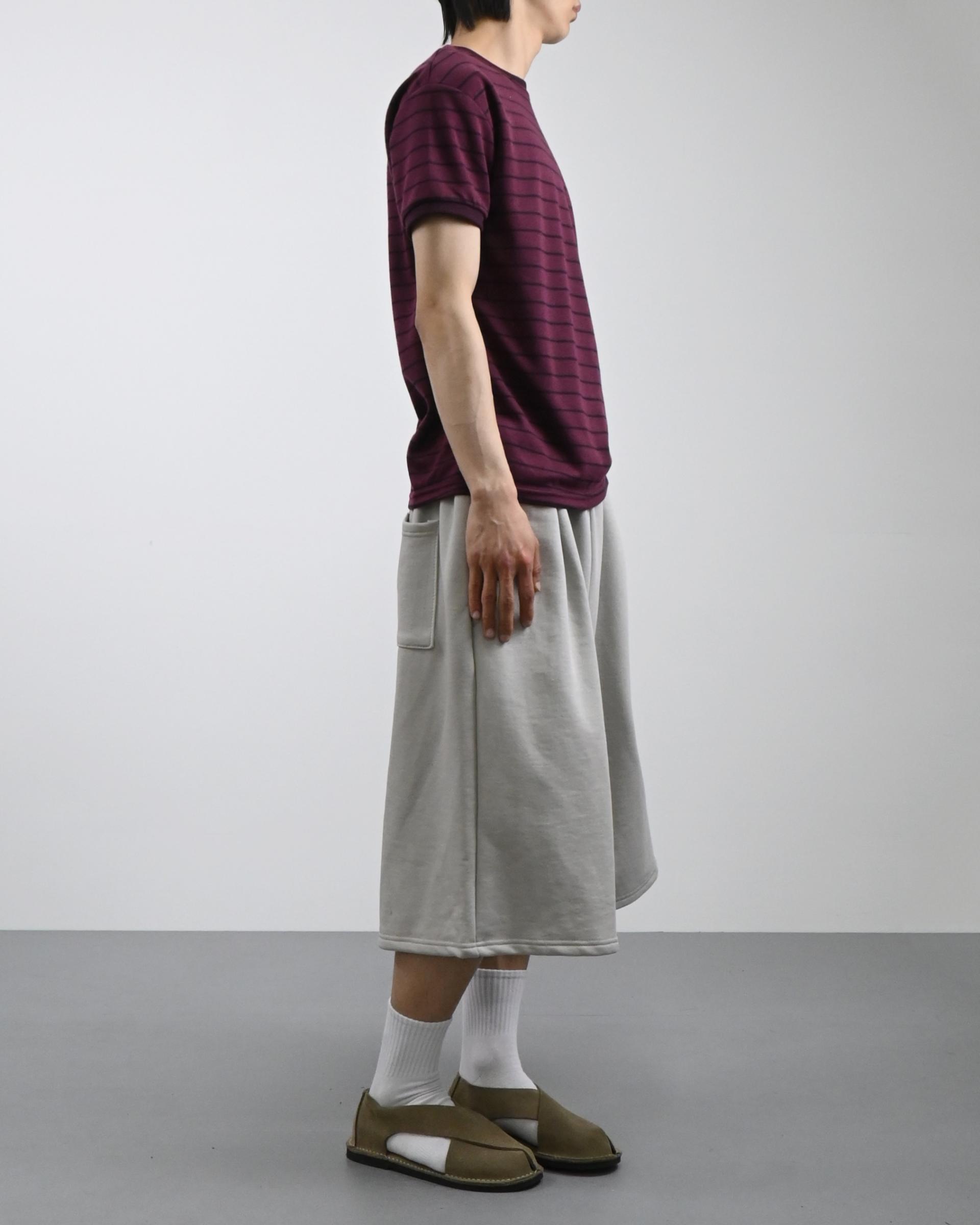stripe ringer half t-shirt