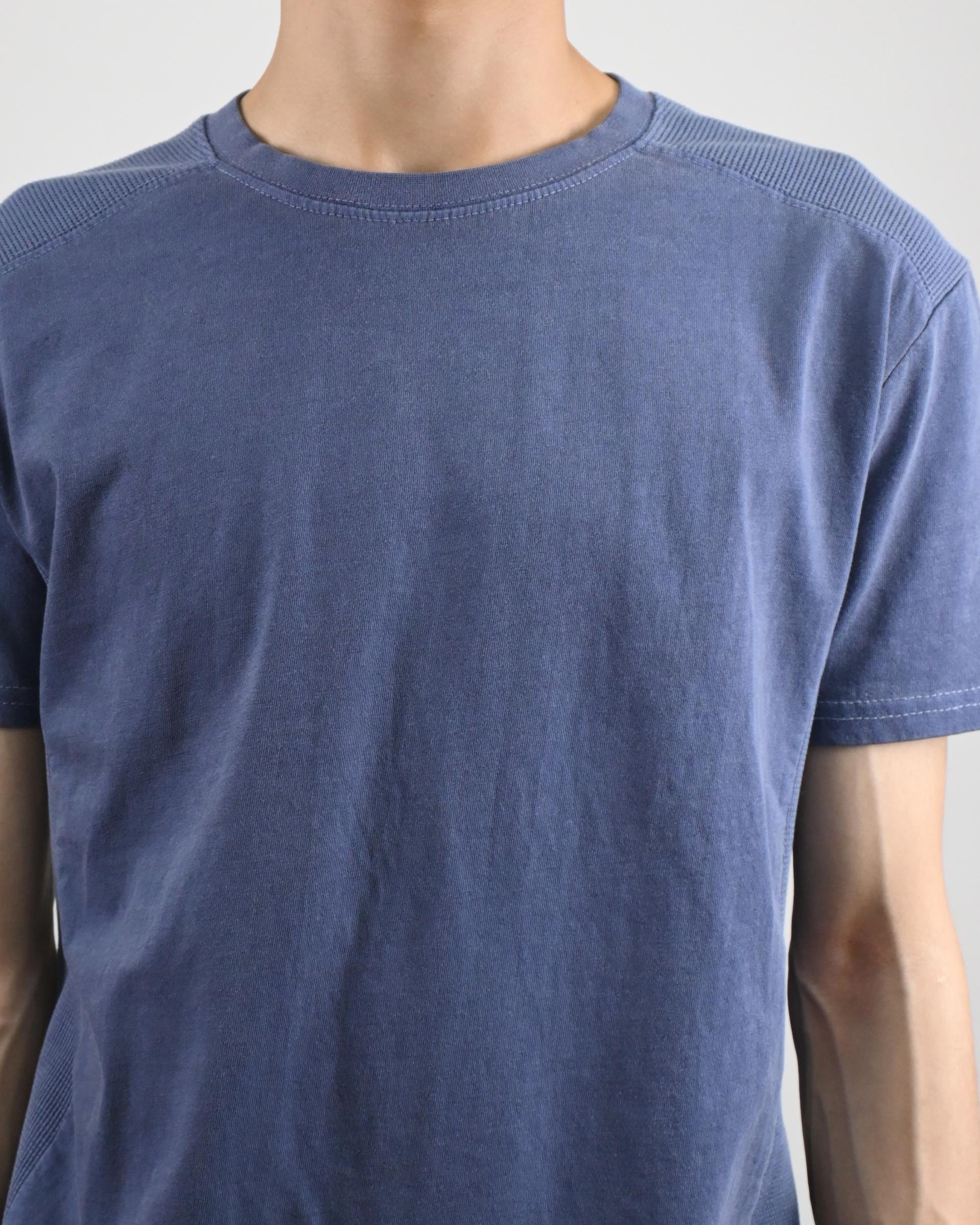 waffle panel pigment half t-shirt