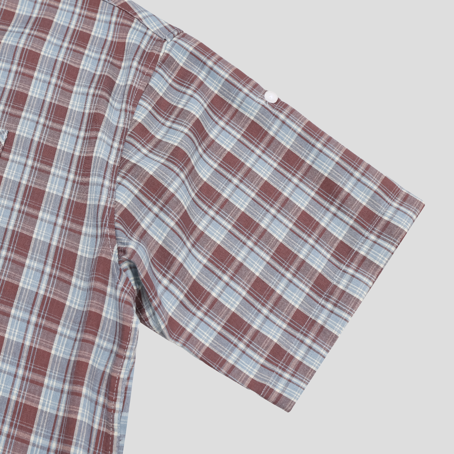 rabin checkered roll-up shirt