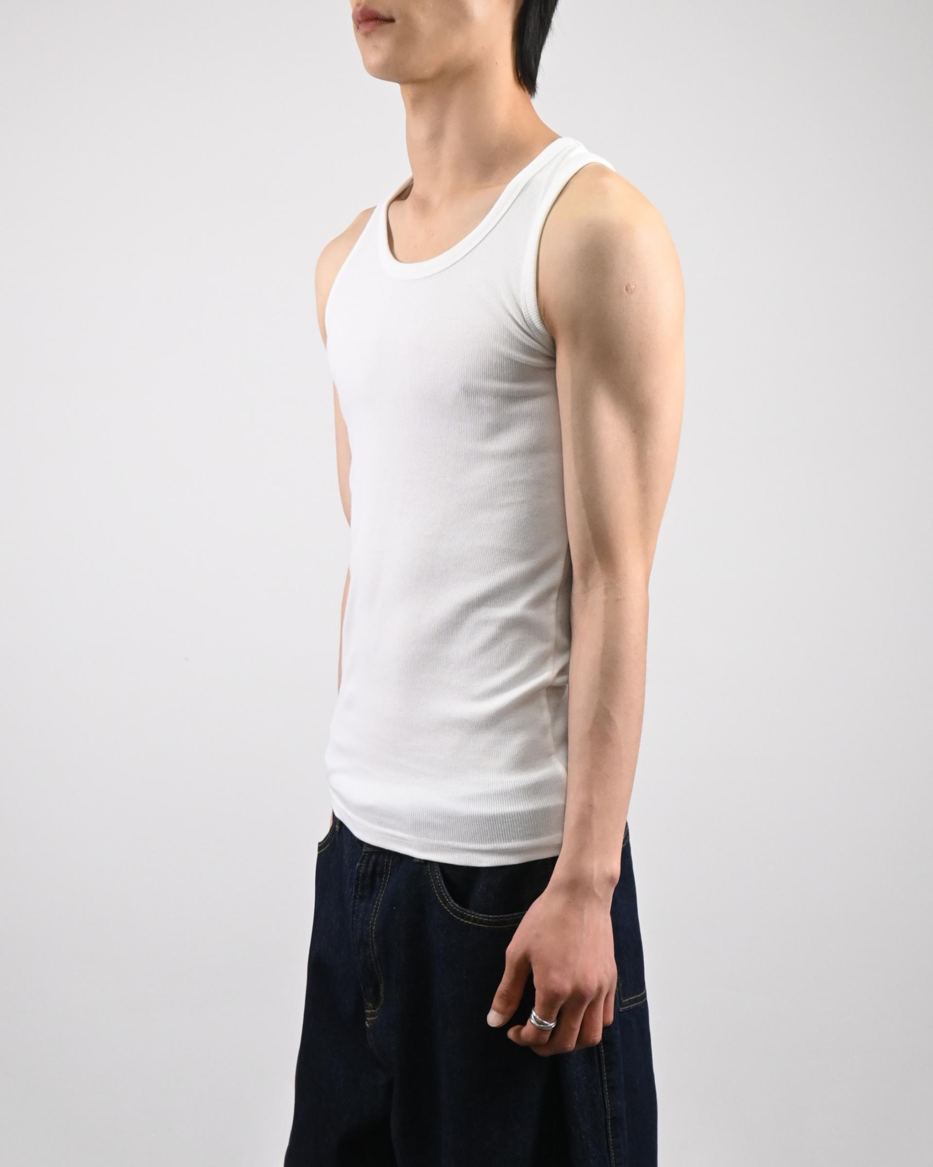 stretchable ribbed vest