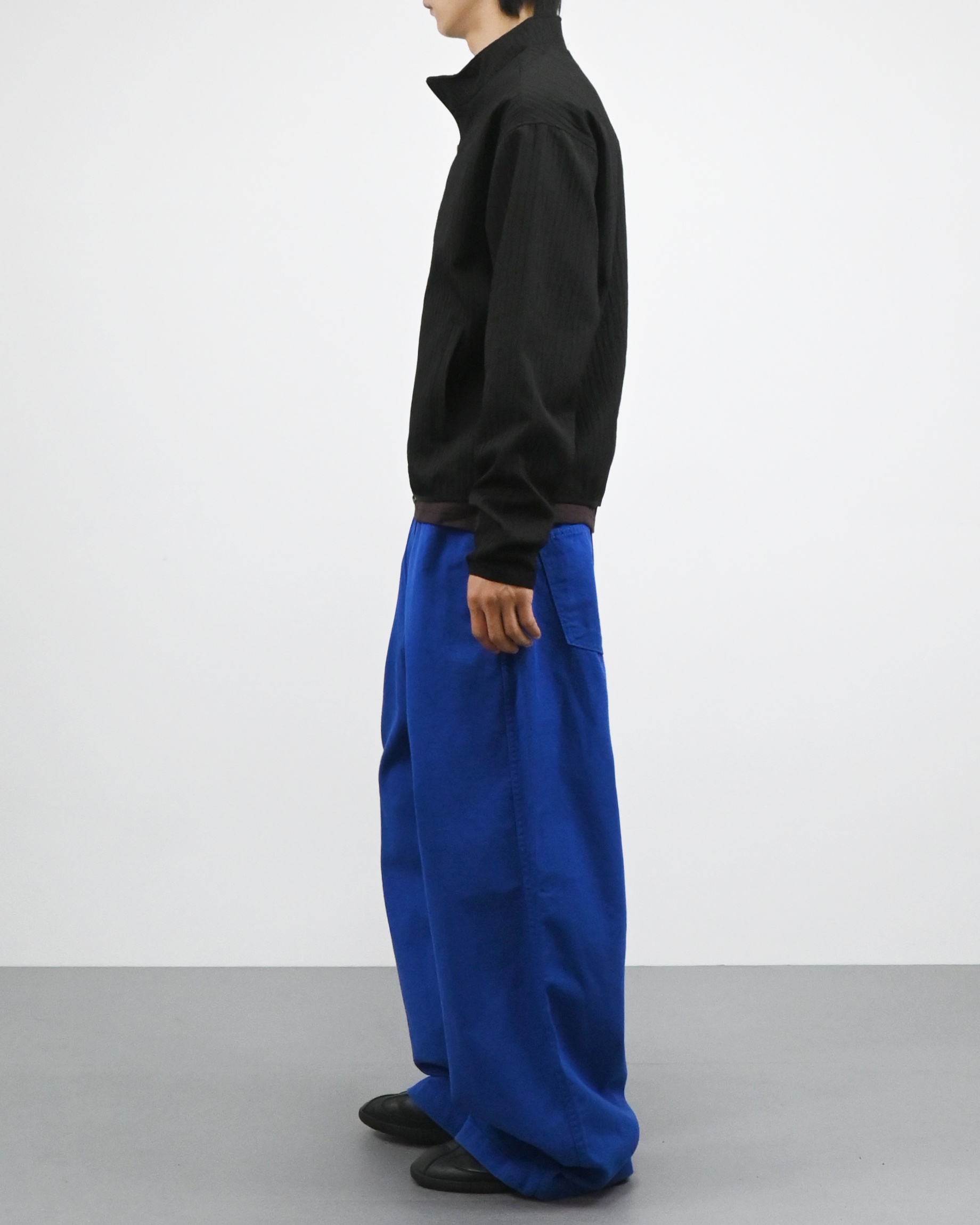 one tuck banding cotton pants