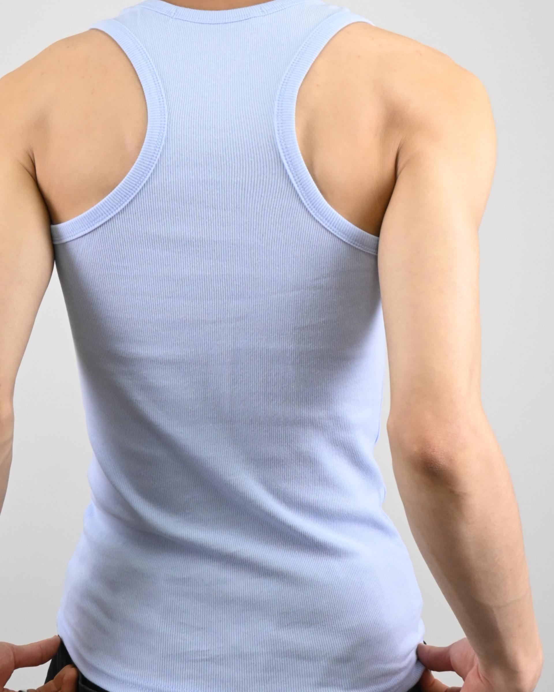 stretchable ribbed vest