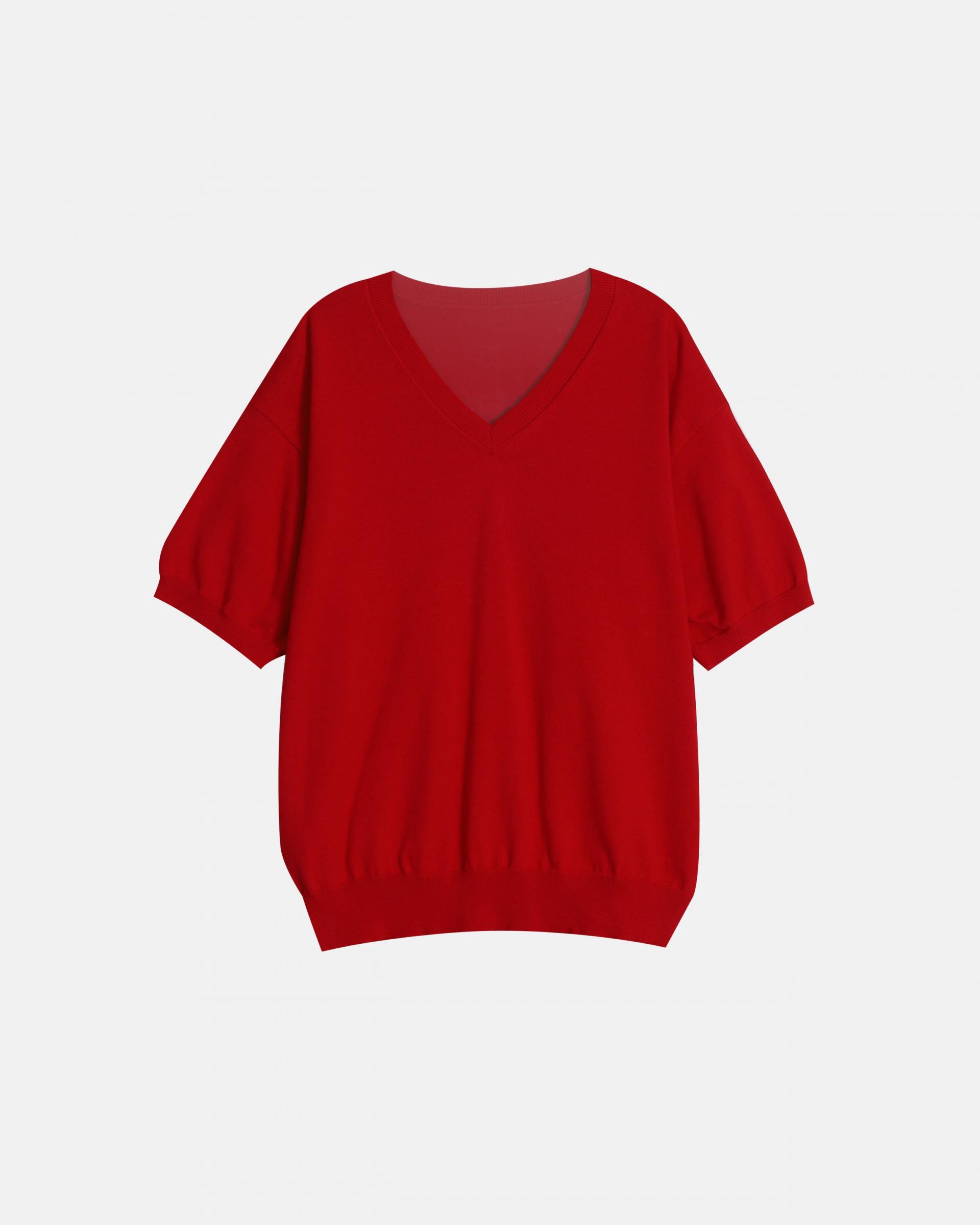 sierra v-neck half knit