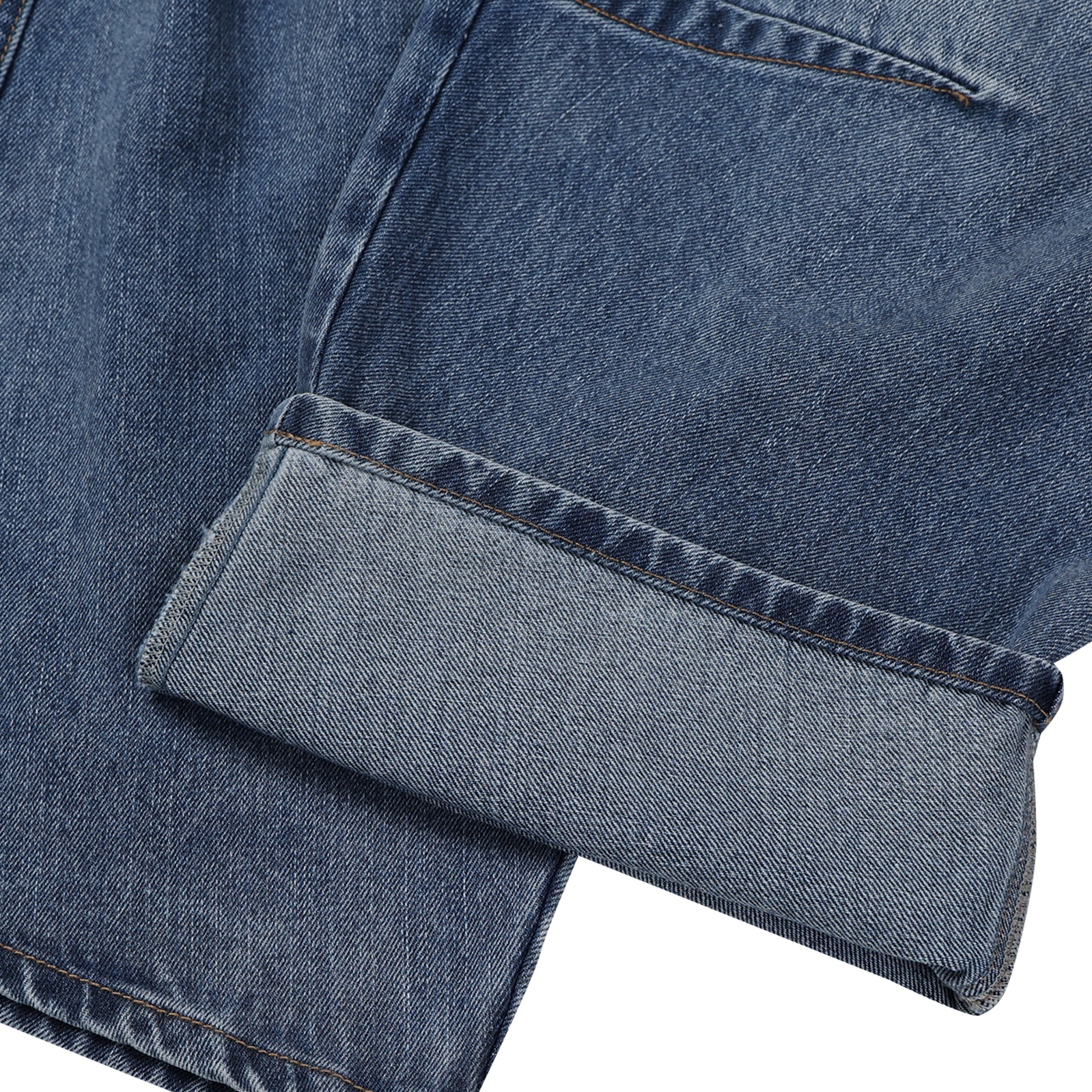 dart balloon denim pants (mid blue)